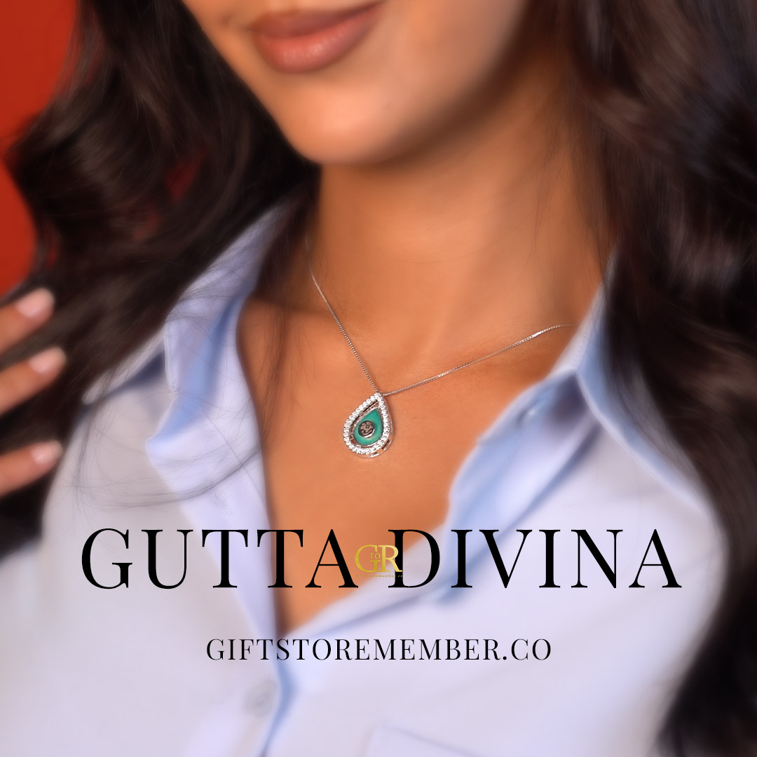 Gutta Divina - A Drop of Eternity
A drop of eternity in calligraphy and color.
A masterpiece of elegance, this pendant captures your name in flowing Arabic calligraphy, embraced by a halo of brilliance. Available in the enchanting shades of Sea Blue and Turquoise Green, every angle reveals exquisite tiny details that make it a jewel of timeless beauty, crafted exclusively for you.
#GiftstoRemember #LuxuryJewelry #PersonalizedJewelry