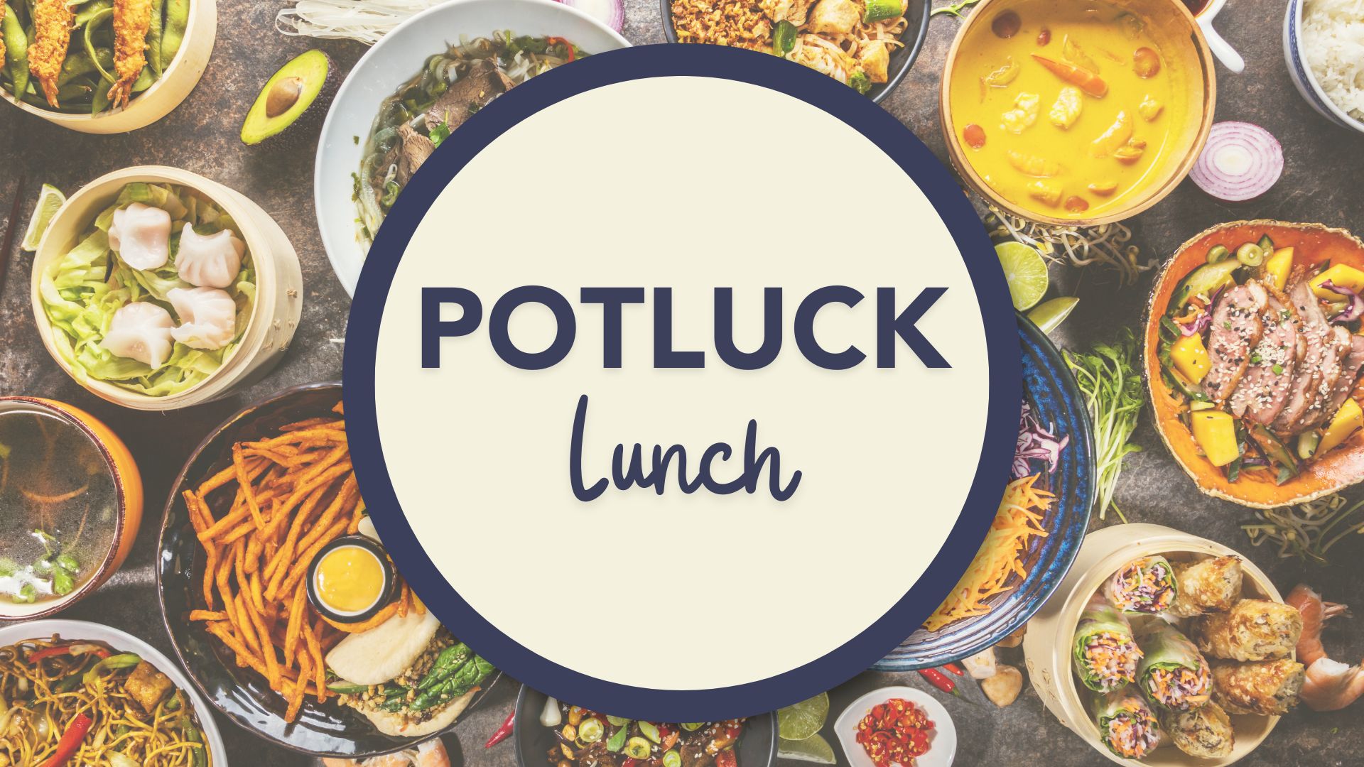 Let’s have lunch!
At OVC, we love a good old-fashioned family potluck meal. Bring enough food for your family plus one other and enjoy a time of friendship and feasting.
This is a great opportunity to take some time to get to know others in the congregation better (without the urgency of having to rush home to get lunch ready).
Even if you can’t bring food (or you forget) you are still more than welcome to stay and eat with us! We’d love to have you there!