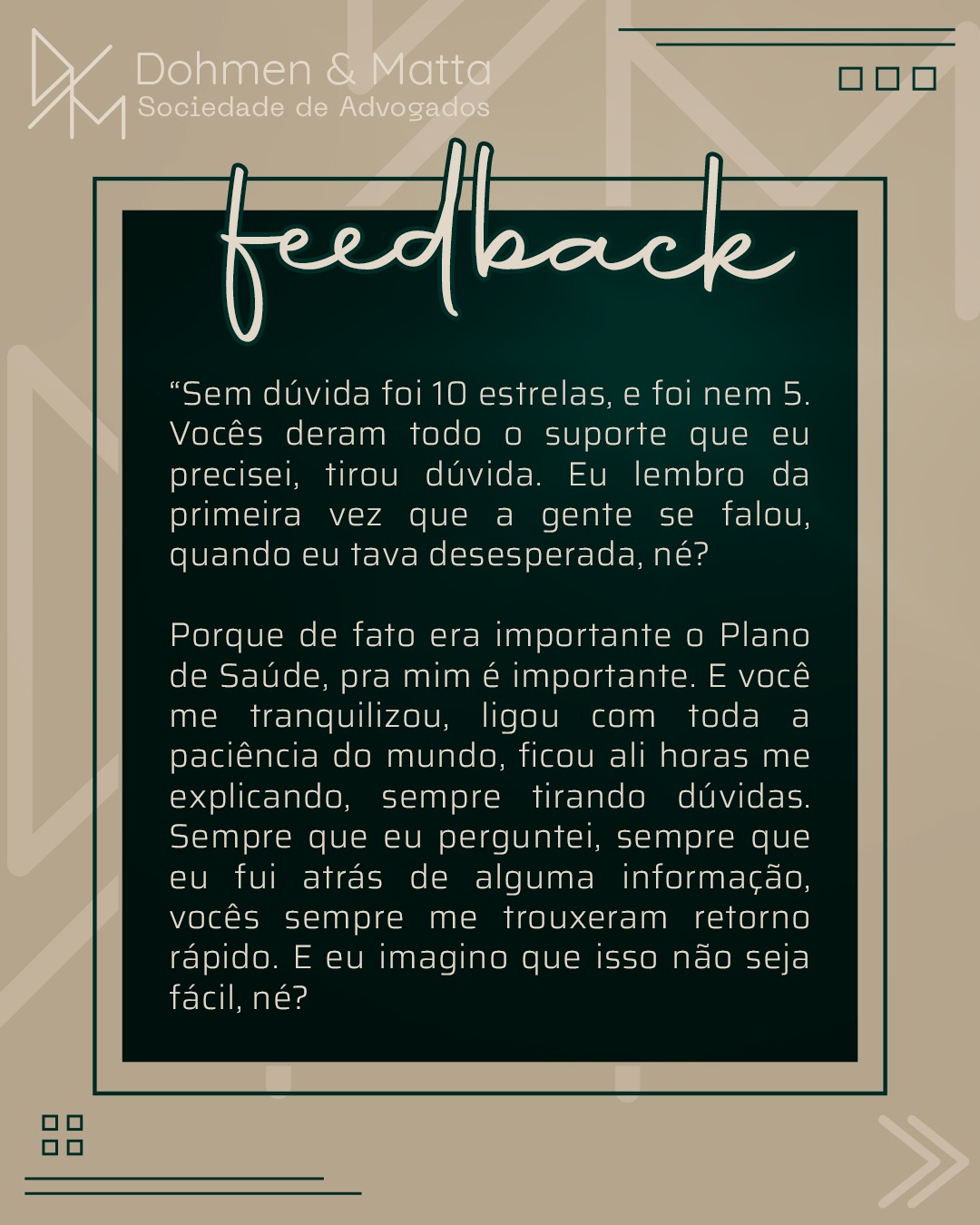 Resolva com quem tem paixão por solucionar! Só podemos agradecer o reconhecimento e carinho.
#medicinabrasil #direitomedico #direitodoconsumidor #autismobrasil #sindromededown #reembolsomedico #planosdesaude #clinicamedica #clinicaestetica #erromedico #direiitomedico #direitodasaude #reembolso #reembolsoedesembolso #doencasraras #doencarara #tratamentonegado #direitoaplenosaude #vidacomqualidade #justicapelavida