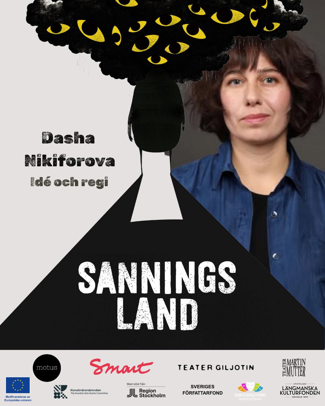 Möt Dasha Nikiforova! 🎭 ✨
@motusdansteater
♠️Vem är du?
I grunden är jag skådespelare utbildad vid Teaterhögskolan i Luleå född i Sovjetunionen men har bott i Stockholm i 35 år. Jag är en person som tycks ha väldigt svårt att göra små projekt. Fantasin och möjligheterna tar liksom ofta över.
♠️Vad gör du i det här projektet?
Främst just nu regisserar jag. Idén om att göra en föreställning om propaganda och desinformation och att det borde göras kommer från mig. Den väcktes iom det Rysk-ukrainska kriget genom en personlig erfarenhet och har levt med mig sedan dess.
♠️Skiljer sig det här projektet från något annat som du har gjort?
Ja mycket. Dels i hela förarbetet, att vi tillsammans med Adam lagt ner två år av förarbete, halverad reptid, men sen också lyxen att få bestämma så mycket. Som att välja en fantastisk dramatiker och att handplocka enastående personer till teamet. Det har också varit väldigt roligt att vara med i skrivande processen och tycka till om manuset och dess utveckling. Det är ju det häftiga med att driva frigrupp, en frihet att göra saker på ett sätt som man själv tycker om. Ja och sen också att utmana och ifrågasätta normer. Sen har det varit väldigt fint att samarbeta med Smart Coop Sverige, vi har fått mycket stöd därifrån.
📍Teater Giljotin i Stockholm
📅 23 sep – 1 okt
📍Teater Martin Mutter i Örebro
📅 7-11 oktober.
🔗 Mer info och biljettlänkar i bio.
Projektet genomförs med stöd av :
EU-kommissionen - Projektet medfinansieras av Europeiska Unionen
Konstnärsnämnden
Med stöd av Region Stockholm
Svante Bergströms Teaterstiftelse
Längmanska Kulturfonden
Sveriges författarfond