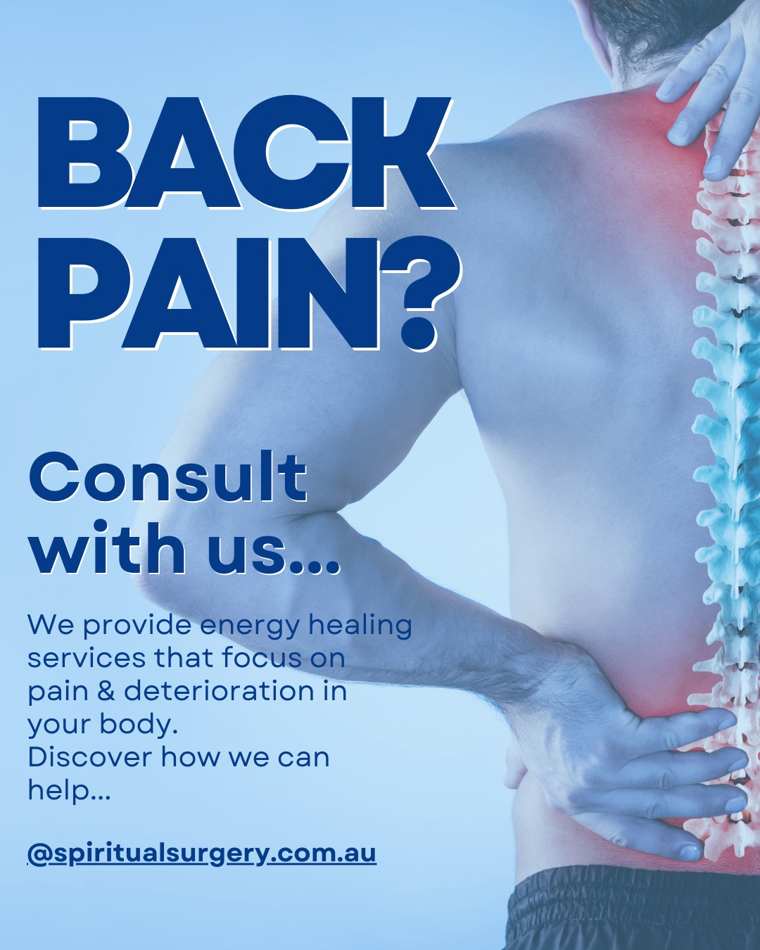 Discover Physical Healing with Empowered with Spirit in Mornington.
Is your body calling out for relief, renewal, or restoration? At Empowered with Spirit, we offer gentle yet powerful healing modalities designed to ease physical discomfort and support your body’s healing ability. Whether you're navigating chronic pain or simply seeking more ease in your movement, we’re here to help you feel better - body, mind, and spirit.
✨ Experience less pain, more vitality
✨ Reconnect with your body
✨ Explore healing modalities tailored to your needs
Curious about how we can support your journey?
Visit empoweredwithspirit.com to learn more or reach out with your questions.
.
BOOKINGS:
.
www.spiritualsurgery.com.au
.
#healingjourney #PhysicalHealing #morningtonpeninsula #EmpoweredHealing #HealingEnergy #SpiritualSurgery #concomitanthealing