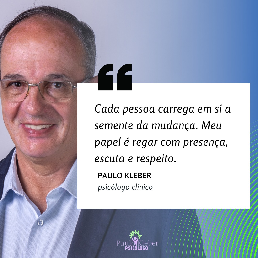 A terapia é um lugar de acolhimento. Você tem as suas experiências, e elas são muito importantes. A cada consulta, trilhamos um caminho juntos, vivemos um processo de evolução lado a lado, com presença, escuta e respeito.
Permita-se essa experiência. Faça terapia.
Psicólogo Paulo Kleber - CRP: 16/9214
.
.
#psicologovilavelha #psicologoespiritosanto #terapiaes #psicologoes #psicologiavilavelha #psicologonolitoral #psivv #psies
#psicologiaclinica #psicoterapia #autoconhecimento #saudemental #terapiaparatodos #acolhimentoemocional #psicologohumanista #escutaterapeutica #psicologiaparatodos #cuidardementesaudavel
#paulokleberdutra