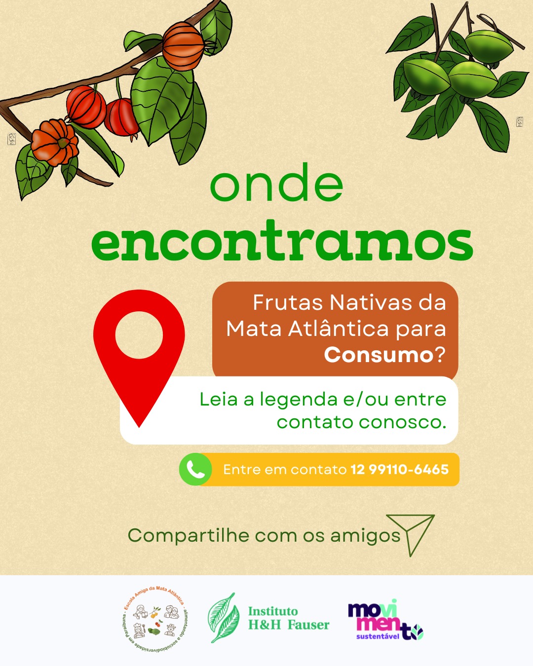 Frutas Nativas da Mata Atlântica!
Se você quiser comprar diretamente do produtor temos algumas indicações:
Polpas:
@paraybunapolpas com o Donizete;
In natura -
@sitiomd com o Diniz;
@sitiodobelloparaibuna com o Carlos;
@sitio_saofrancisco1 com a Renata ou Luciano;
@amor_pela_terra_ com o Alexandre
Se você está na cidade (centro) de Paraibuna e gostaria de adquirir frutas nativas dos produtores a Casa Linda (@casalinda_paraibuna) é um local de comercialização.
Realização do @ihhfauser com apoio da Prefeitura de Paraibuna, projeto realizado por meio do #ProgramaMovimentoSustentavel.
#EducaçãoAmbiental #FrutasNativas #MataAtlântica #Sociobiodiversidade #Paraibuna #MeioAmbiente #AlimentaçãoSaudável #cambuci #receita #institutohhfauser