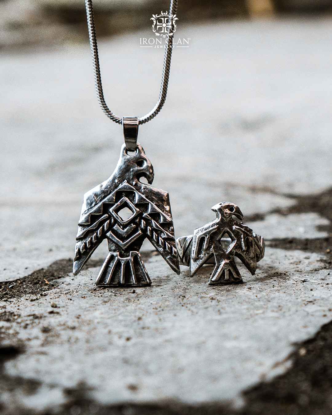 The Thunderbird Pendant carries the storm, the Skykeeper Ring guards the sky.
Two symbols of strength, hand-forged to remind you that even the wildest forces can be worn with pride ⚡
Available now exclusively at Iron Clan.
__
#IronClanJewelry #NavajoCollection #HandmadeJewelry #turquoiseRing #NativeInspired #Skullrings #Skulljewelry