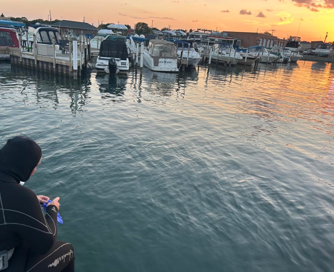 Finding a nice looking ring that belonged to Eric’s father during a pretty sunset. It