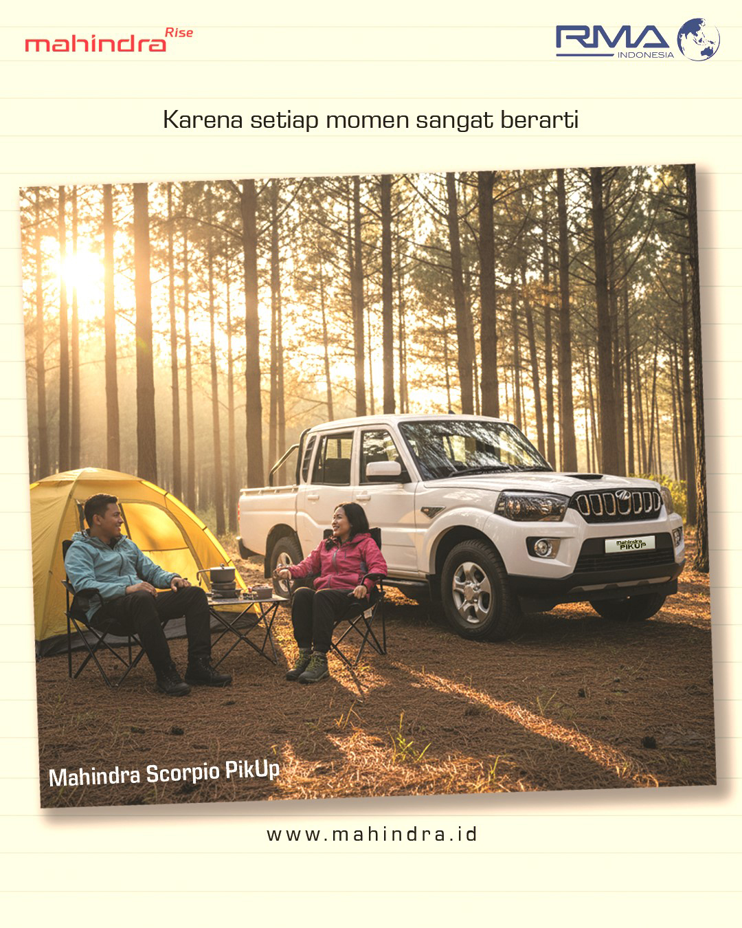 Setiap perjalanan membawa cerita dan akan lebih bermakna ketika ditemani kendaraan yang bisa diandalkan. Selain tangguh, Mahindra Scorpio PikUp siap hadir di momen spesial Anda.
.
.
.
#MahindraScorpio #PikUpKeren #MahindraIndonesia #YourPartnerInSuccess #RMAIndonesia #mahindra4x4 #mining #plantation #farming #miningindonesia #minerals #coal #tambang #sobatenergi #ESDM #miningexpo #agriculture #agriculturelife #tipsandtrick #pertanian #perkebunan #pertambangan #fleet #fleetrental #rentalfleet #pickuprental