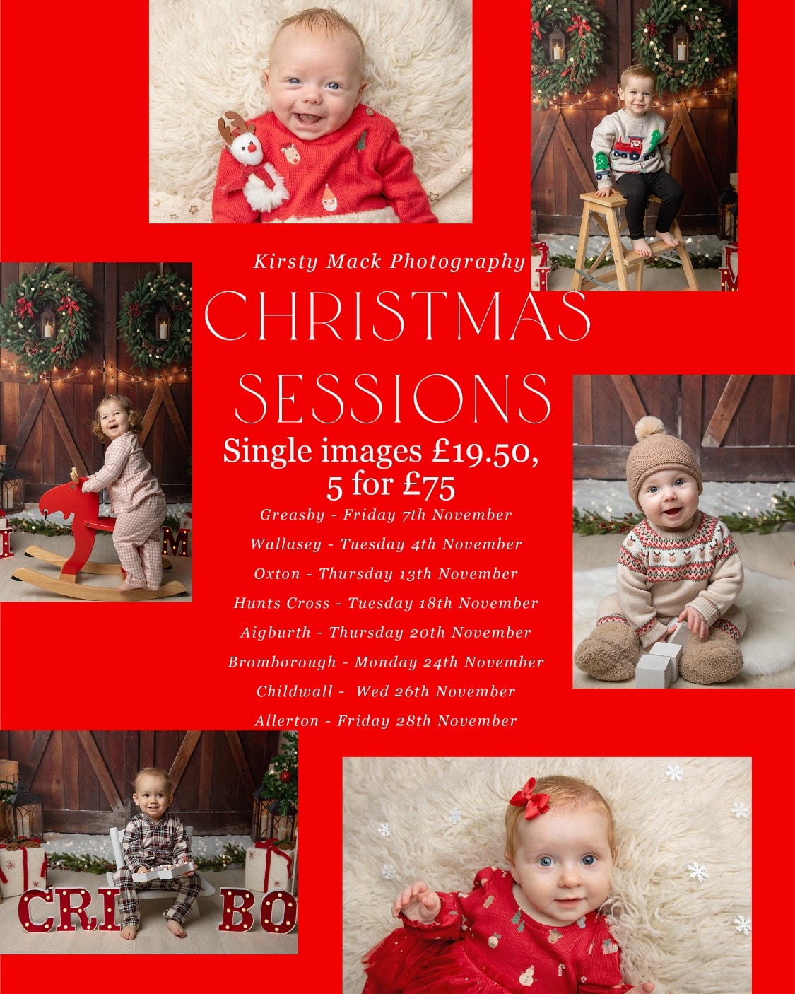 Christmas minis start next week at all Bloom classes on the wirral and Liverpool. I can't wait to see all your little ones dressed for chrismas and to show you my christmas set up! Xxx