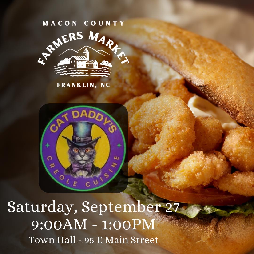 Cat Daddy's Creole Cuisine is bringing their flavorful menu back to the farmers market on Saturday! If you haven't tried their Fried Shrimp Po Boy yet, here's your chance 😎🙌🍽️
They also serve delicious gumbo, jambalaya, and crawfish étouffée. Did we mention the fried pickled okra?? 😍
.
.
.
cat.daddys.creole
catdaddyscreole
#farmersmarketfranklinnc #wncfarmtotable #appalachianproduce #appalachianfarm #maconcountyfarmersmarket #franklinncchamber #franklinnc #franklinncfarmersmarket #experiencefranklinnccFY H