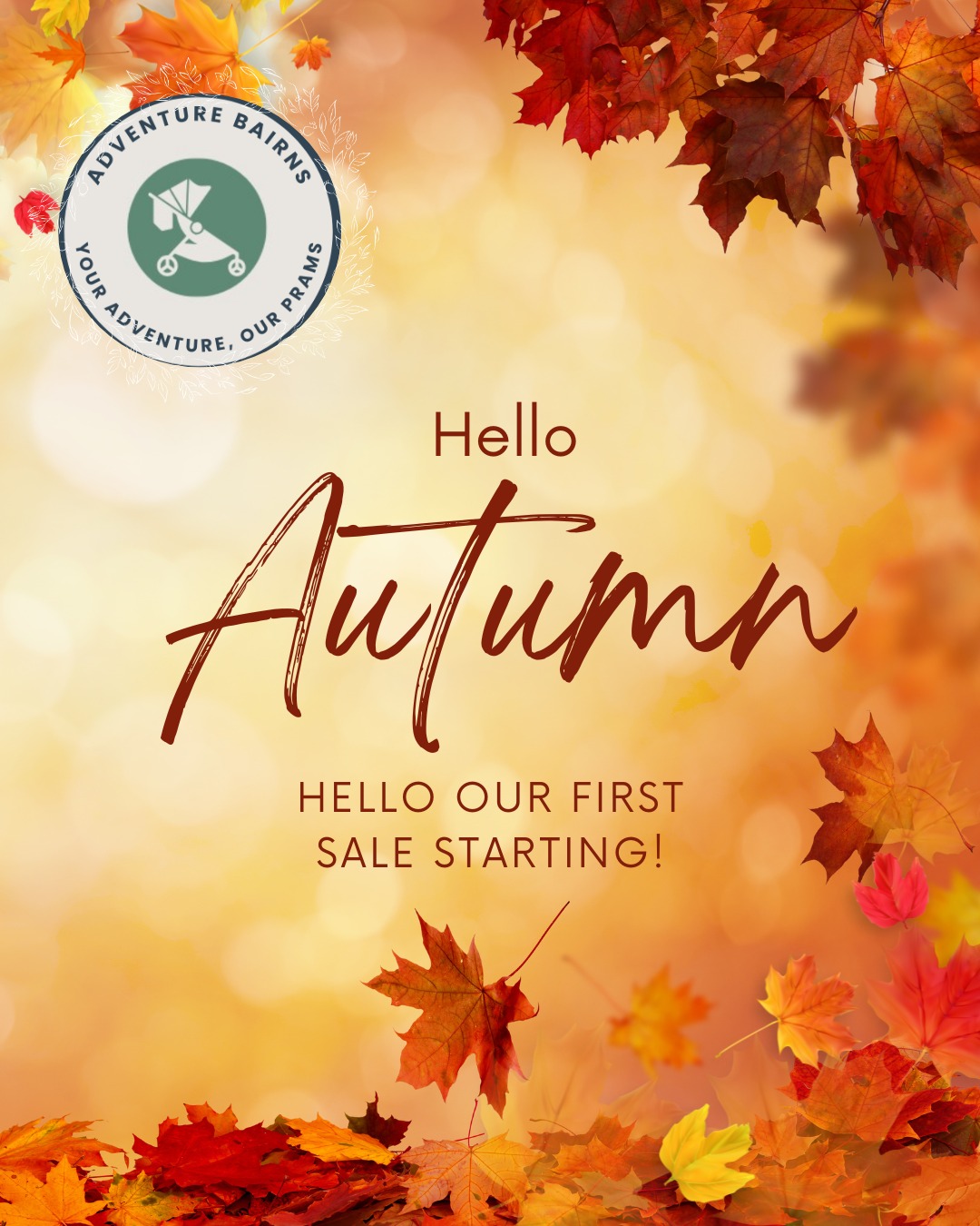 Hello Autumn! 🍂
I don't know about you, but I've looked out my jumpers, hats and, of course, welly boots! It is well and truly autumn here in Scotland.
Well to cheer you up, we are launching our first ever sale!
While you are scrolling through winter breaks or sunny escapes next year, book your holiday travel pram or adventure pram with us and get 10% off your order.
Just enter "FirstSale" in the promo code section before you checkout! 🛒
What a great way to start October. 🍂🎃
Website link in bio.
#winterbreaks #autumnsale #familyholiday #travelpram #adventuretravel