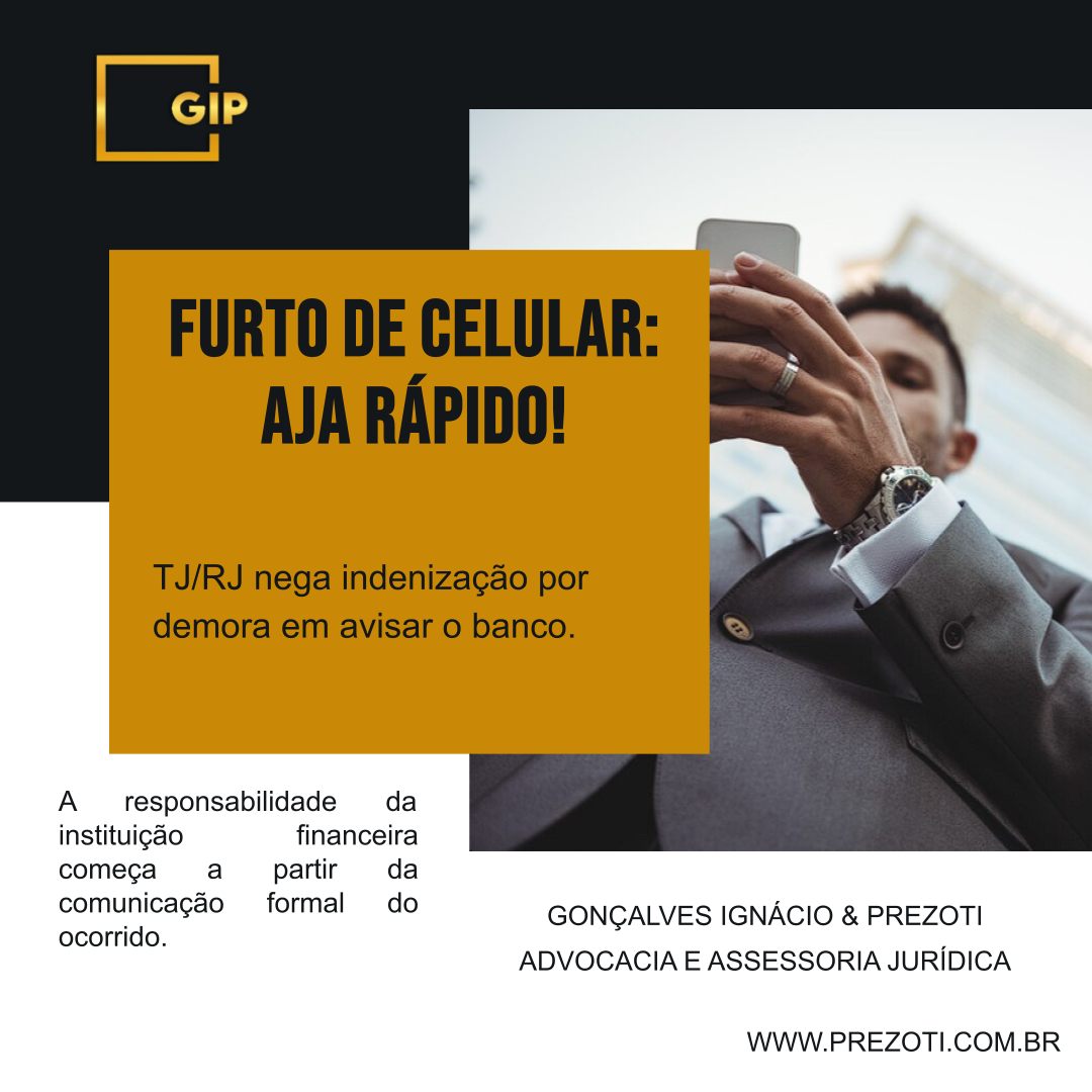 Se seu celular for furtado e fizerem um Pix da sua conta, o banco sempre devolve o dinheiro? Cuidado, a resposta é não, e uma decisão do Tribunal de Justiça do Rio de Janeiro (TJ/RJ) explica o porquê.
No caso, um cliente teve o celular furtado, mas só comunicou o banco e fez o boletim de ocorrência na manhã seguinte. As fraudes via Pix aconteceram antes dessa comunicação.
A Decisão da Justiça:
O Tribunal entendeu que a responsabilidade do banco em bloquear a conta só começa a partir do momento em que ele é notificado do furto. Como as transações ocorreram antes do aviso, com senha e token corretos, a Justiça concluiu que a falha foi do cliente, que demorou a agir para proteger sua conta.
Essa decisão é um alerta fundamental sobre o dever de agir do consumidor. A segurança bancária é uma via de mão dupla.
O QUE FAZER SE SEU CELULAR FOR ROUBADO/FURTADO:
IMEDIATAMENTE, de outro telefone, ligue para seu banco e peça o bloqueio de contas e cartões.
Faça o Boletim de Ocorrência (pode ser online).
Anote todos os protocolos. A sua agilidade é o que garante o seu direito.
A Gonçalves Ignácio & Prezoti Advocacia e Assessoria Jurídica orienta sobre seus direitos e deveres na relação com os bancos.
Acesse nosso site: www.prezoti.com.br
#DireitoDoConsumidor #FraudeBancaria #GolpeDoPix #SegurancaDigital #CelularFurtado #TJRJ #Advocacia #UtilidadePublica #GIPAdvocacia