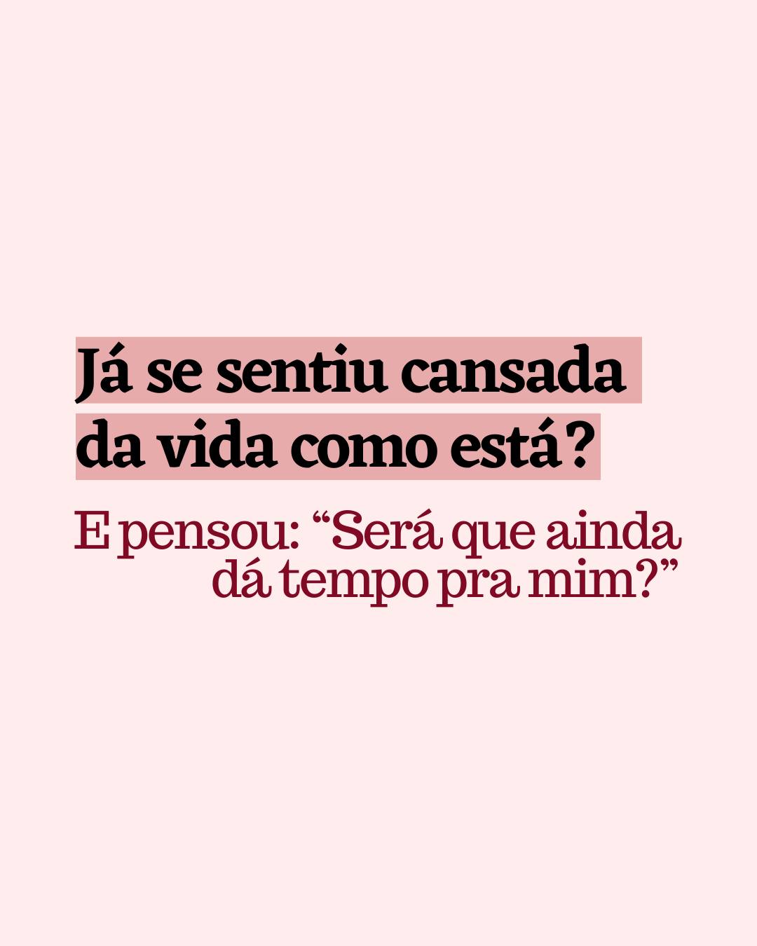 Tem dias que tudo parece pesado demaisâŠ
E nesses dias, é fåcil esquecer que a vida também pode ser leve, bonita e cheia de recomeços.
A verdade é que, mesmo quando a gente se sente travada, a vida continua oferecendo pequenas chances de recomeçar.
Um hĂĄbito novo.
Um pensamento diferente.
Uma escolha mais consciente.
Um cuidado com vocĂȘ mesma.
Mas pra que isso aconteça, Ă© preciso parar de esperar o momento perfeito e começar com o que vocĂȘ tem hoje.
A psicoterapia pode te ajudar a se olhar com mais carinho, escreva TERAPIA aqui que te passo mais informaçÔes.
#amorproprio #autocuidado #vidareal #recomeços