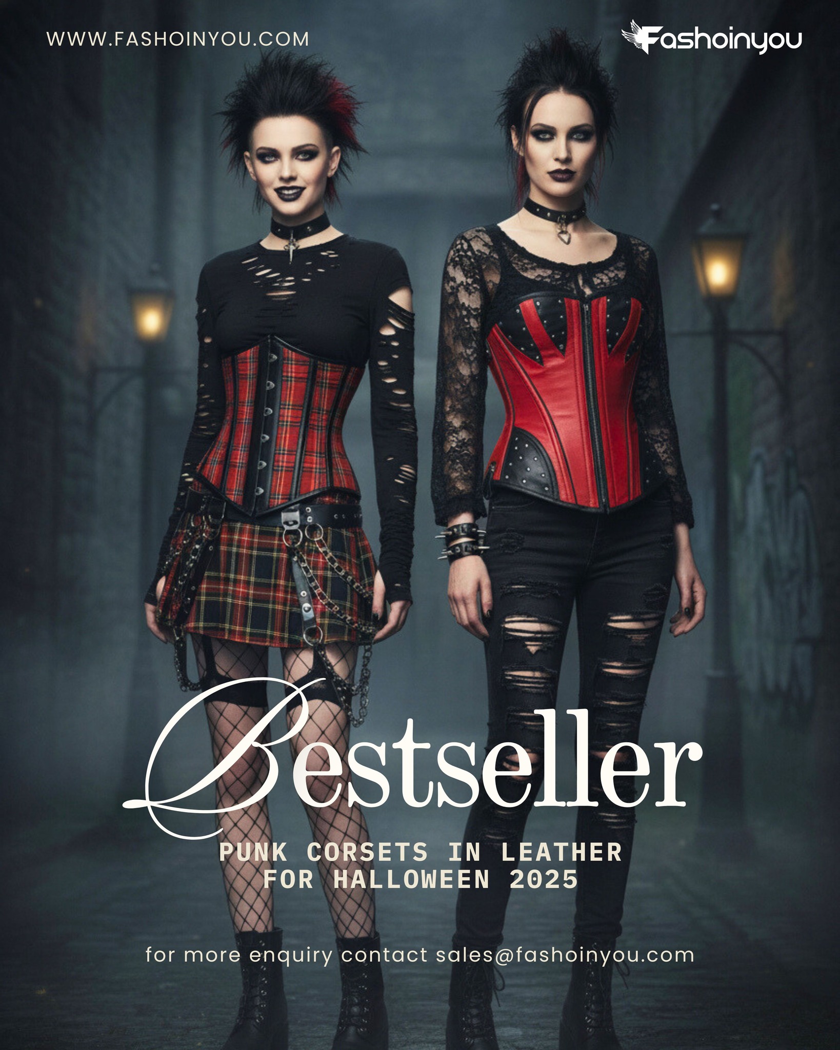 🔥 Unleash Your Inner Rebel This Halloween 2025! 🔥
Step into the dark side of fashion with our Punk & Rebel Costume Corsets - crafted in premium leather and signature rebels check cotton fabric for that bold, untamed look. 💀✨
Whether you’re dressing up for a haunted night out or channeling your gothic alter ego, our corsets are made to make you stand out.
And guess what? 🎃 Enjoy a FLAT 30% OFF this Halloween season on all Punk & Rebel Corsets!
🖤 Explore the full collection now:
👉 https://www.fashoinyou.com/shop
🕸️ Hurry -Offer valid till 31st October 2025!
#Halloween2025 #PunkCorset #RebelStyle #LeatherCorset #HalloweenCostumeIdeas #CorsetOutfit #GothicFashion #PunkVibes #HalloweenSale #CorsetLover #AlternativeFashion #FashoinYou #CorsetCostume #SteampunkStyle #GothicLook #PunkChic #HalloweenDiscount #CorsetAddict #EdgyFashion #ShopNow