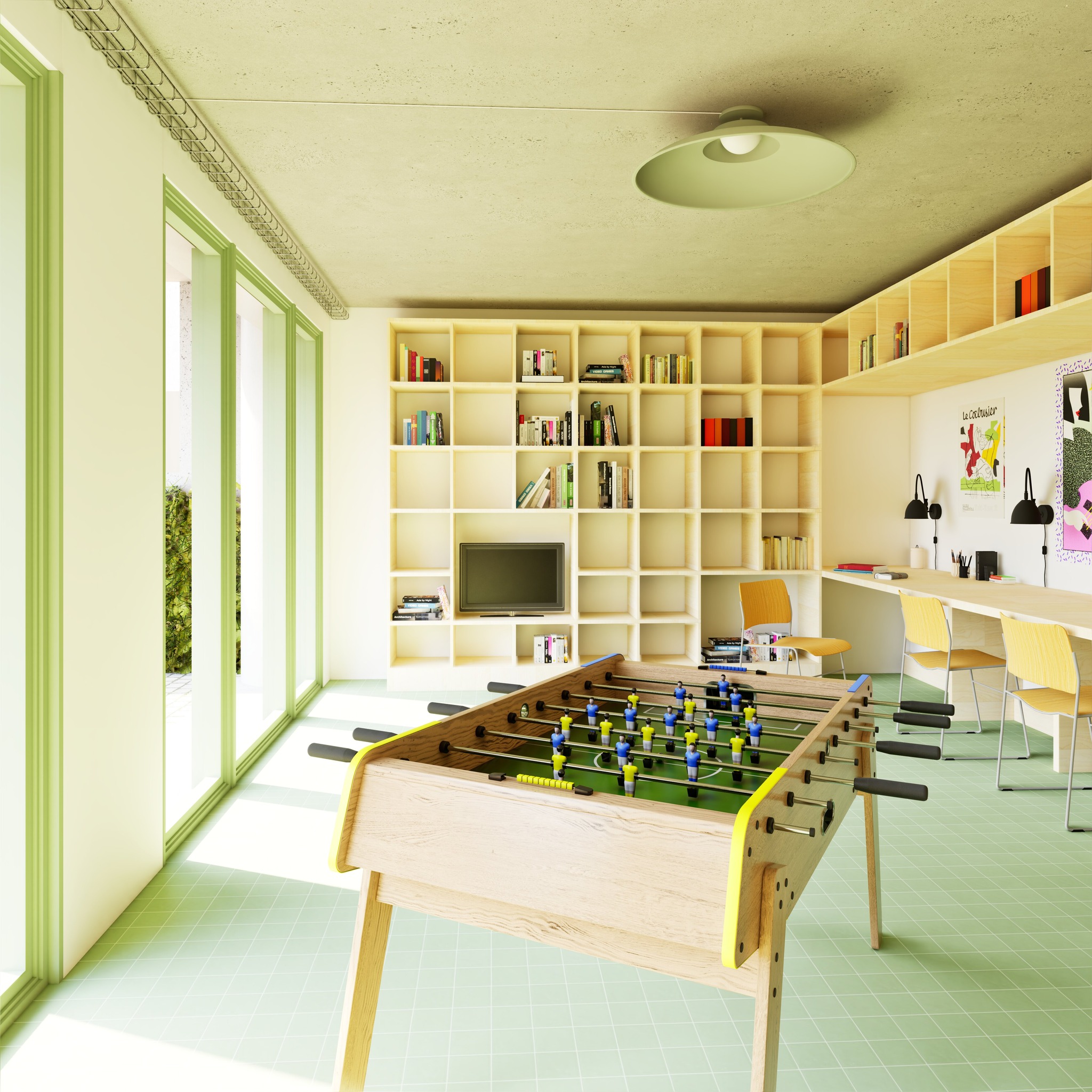 🤝 Un espace qui rapproche.
Au rez-de-chaussée de votre Immeuble Idéal, un espace partagé s'ouvre sur la terrasse et le jardin :
Sera-t-il une ludothèque ?
Chacun pourra voter pour son aménagement préféré !
📞 Envie de participer à cette aventure ?
📱 06 74 01 32 79
📧 contact@immeuble-ideal.fr
🌐 www.immeuble-ideal.fr
@modusaedificandi x @procivisprovence
@fidelisinvest — Vue sur Vert
#Marseille #EspacesCommuns #RezDeChausséeActif #HabitatParticipatif #BiblioLudothèque #SalleVidéo #AtelierPartagé #CuisineCollective #ArchitectureConviviale #ImmobilierNeuf #ModusÆdificandi #ProcivisProvence #CoConstruction #DesignCollectif #VilleDuQuartDHeure #VivreAutrement