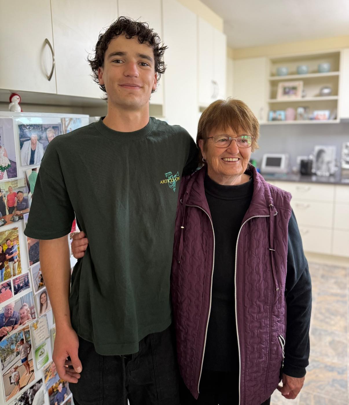When Nan receives a surprise visitor from Adelaide for her 84th birthday! Grandson #4 who she misses very much! 💚
What a great day, fitting for a next level great Mum, Nan & Great Nan… or as Levi Bruce calls her “Colleeeen”.
@tckenny_ @colleencronin