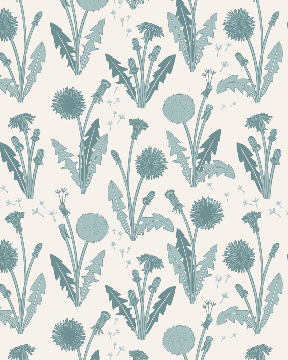 An early version of my dandelion pattern in a colour palette that is very unusual for me. #wip
