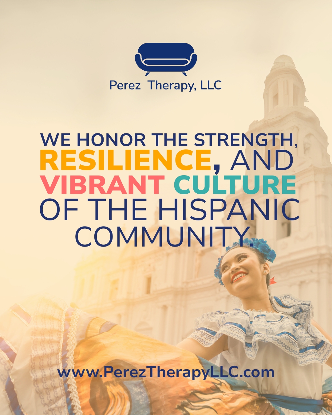 🌟 Hispanic Heritage Month (Sept. 15 – Oct. 15) 🌟
At Perez Therapy, LLC, we celebrate the rich cultures, traditions, and contributions of the Hispanic and Latino community. 💛 This month reminds us of the power of diversity, the strength of resilience, and the importance of honoring every story.
We’re grateful to stand alongside our community and continue fostering spaces of healing, hope, and belonging. 🌿
#HispanicHeritageMonth #CelebrateDiversity #PerezTherapyLLC