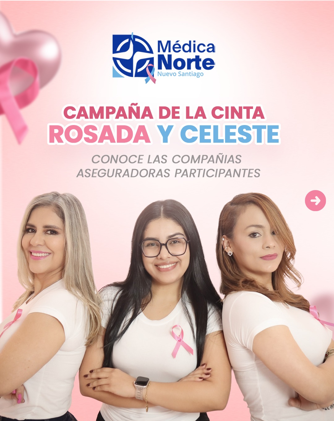 En Médica Norte, seguimos comprometidos con la prevención y detección temprana del cáncer de mama y cáncer de próstata. Este año, nos unimos a importantes aseguradoras para ofrecer acceso a servicios preventivos a nuestros pacientes asegurados.
Compañías participantes de la campaña:
🎗️ Blue Cross and Blue Shield
🎗️ Ancon
🎗️ Palig
🎗️ Univivir
Para más información, contáctanos al Tel: 950-0047 o WhatsApp: 6633-1100.
¡Somos tu guía a una mejor salud! 💖