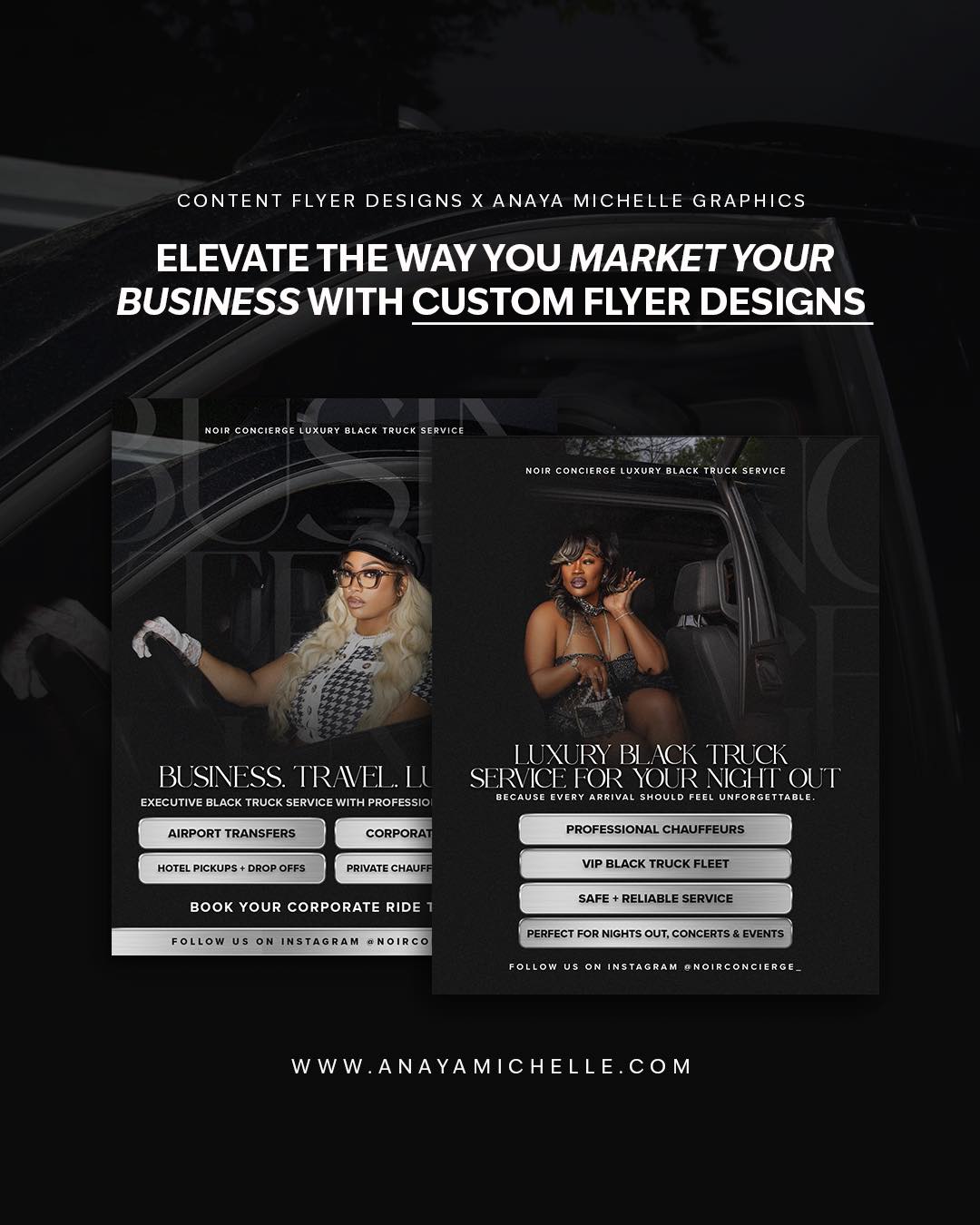 Are you ready to elevate your brand’s visuals? 💻
Flyers aren’t just “something to post” — they set the tone for how people see your business. With clean layouts, bold messaging, and the right visuals, your brand instantly feels more professional + polished.
Let’s Empower | Create | Elevate
@anayamichellegraphics 💕