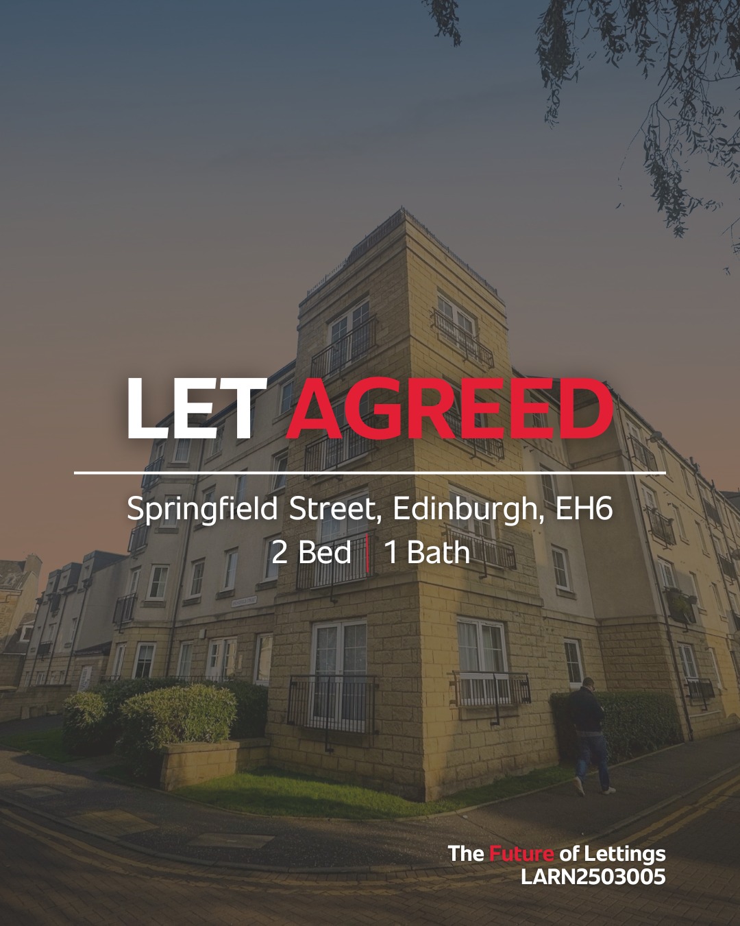 I gave you a sneak peek video on Friday, listed the property over the weekend and let agreed it on the Monday.  Thanks to our pre-vetting systems, I ensure applicants are positioned correctly in readiness for the right property.
If you're a landlord with a property coming available in Edinburgh, contact us today and discover why they call us The Letting Experts.
Featured property Landlord Reg: 521334/230/05042
For more info visit https://linktr.ee/edinburghpropertyexperts or click the link in my bio.