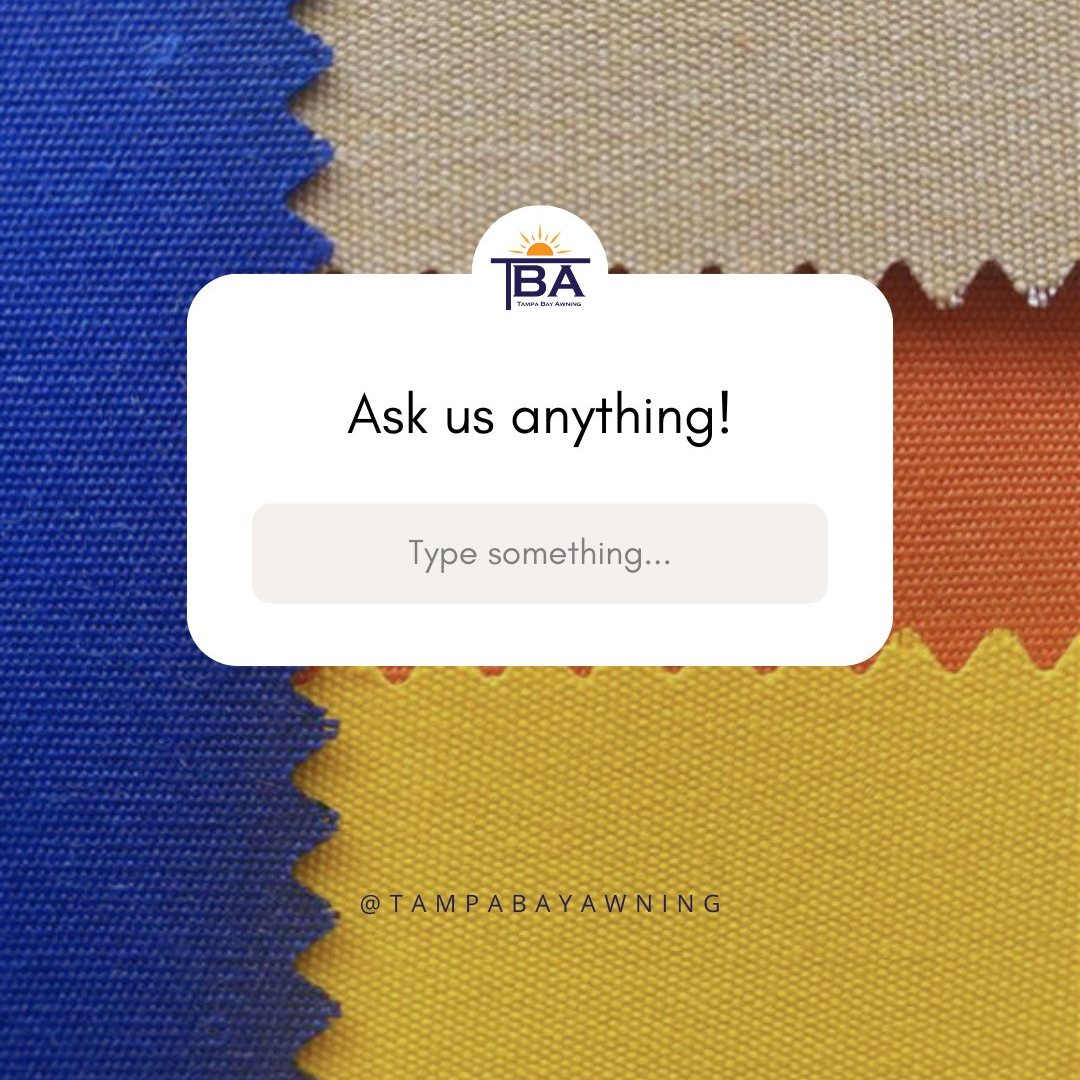 At Tampa Bay Awning customer service is super important to us. Let us know all your burning questions and we will share everything we know!
#customerservice #CustomerServiceMatters #smallbusiness #tampabayawning #awnings