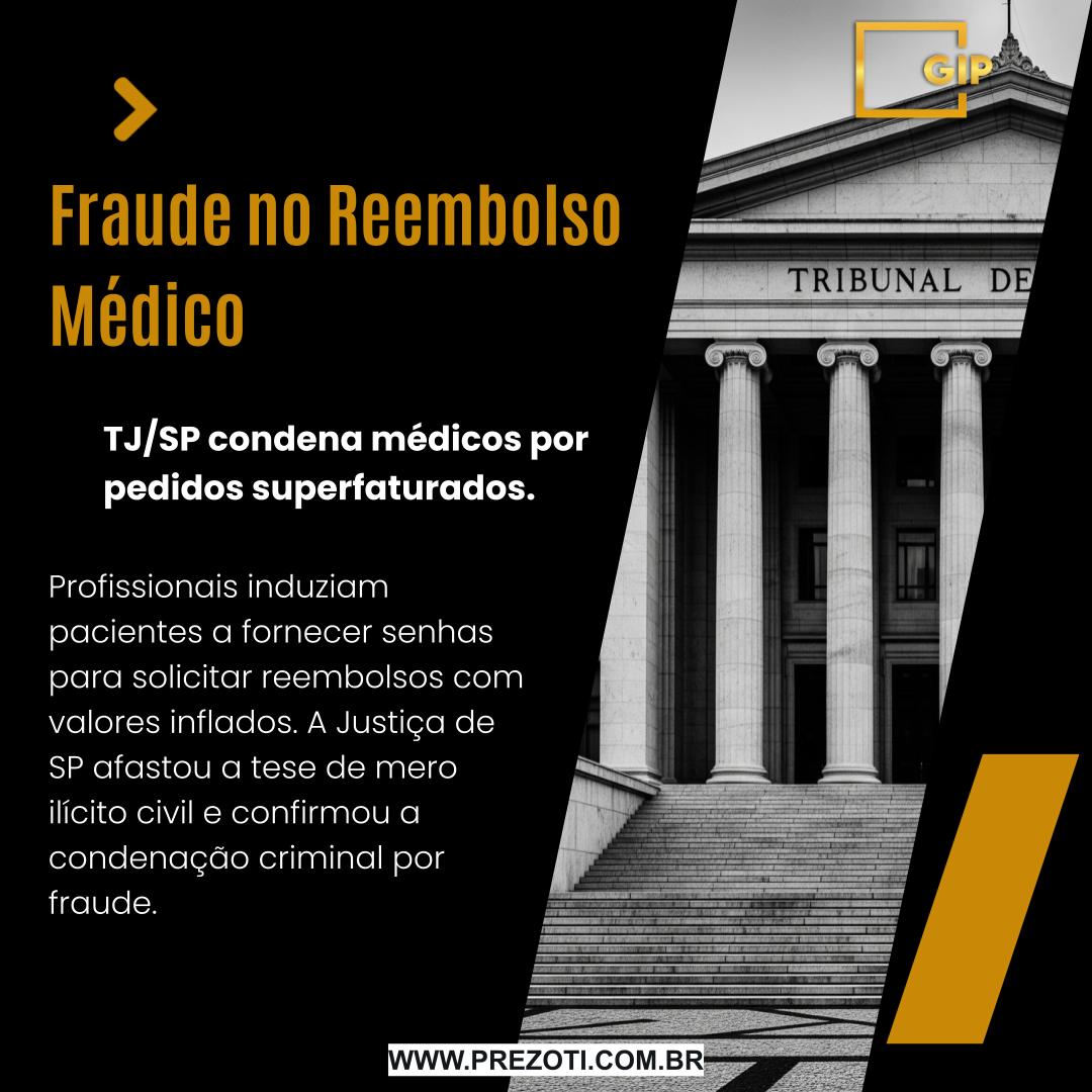Atenção, profissional da saúde: uma prática administrativa irregular no pedido de reembolso pode se transformar em uma condenação criminal.
Em um caso julgado pela 4ª Câmara de Direito Criminal do TJ/SP, dois médicos foram condenados criminalmente por uma fraude em pedidos de reembolso. Eles pegavam os dados de login dos pacientes e solicitavam ao plano de saúde valores muito acima dos efetivamente cobrados.
Por que é crime e não apenas uma falha civil?
A defesa alegou que a questão era um mero desacordo contratual, mas o Tribunal entendeu que a inserção consciente de informações falsas no sistema para obter vantagem indevida caracteriza o crime de estelionato.
Essa decisão é um alerta gravíssimo para o setor de saúde. A gestão de reembolsos exige máxima transparência. Usar os dados do paciente para manipular o sistema do convênio é uma conduta criminosa com consequências sérias, que vão de multas e penas alternativas até, em casos mais graves, a prisão e a perda do direito de exercer a profissão.
A fronteira entre a otimização de faturamento e a fraude é tênue. A Gonçalves Ignácio & Prezoti Advocacia e Assessoria Jurídica atua na defesa de profissionais da saúde e em consultoria de compliance para evitar riscos criminais.
Acesse nosso site: www.prezoti.com.br
#DireitoMedico #DireitoPenalEconomico #Fraude #ComplianceMedico #PlanoDeSaude #Reembolso #TJSP #Advocacia #GIPAdvocacia