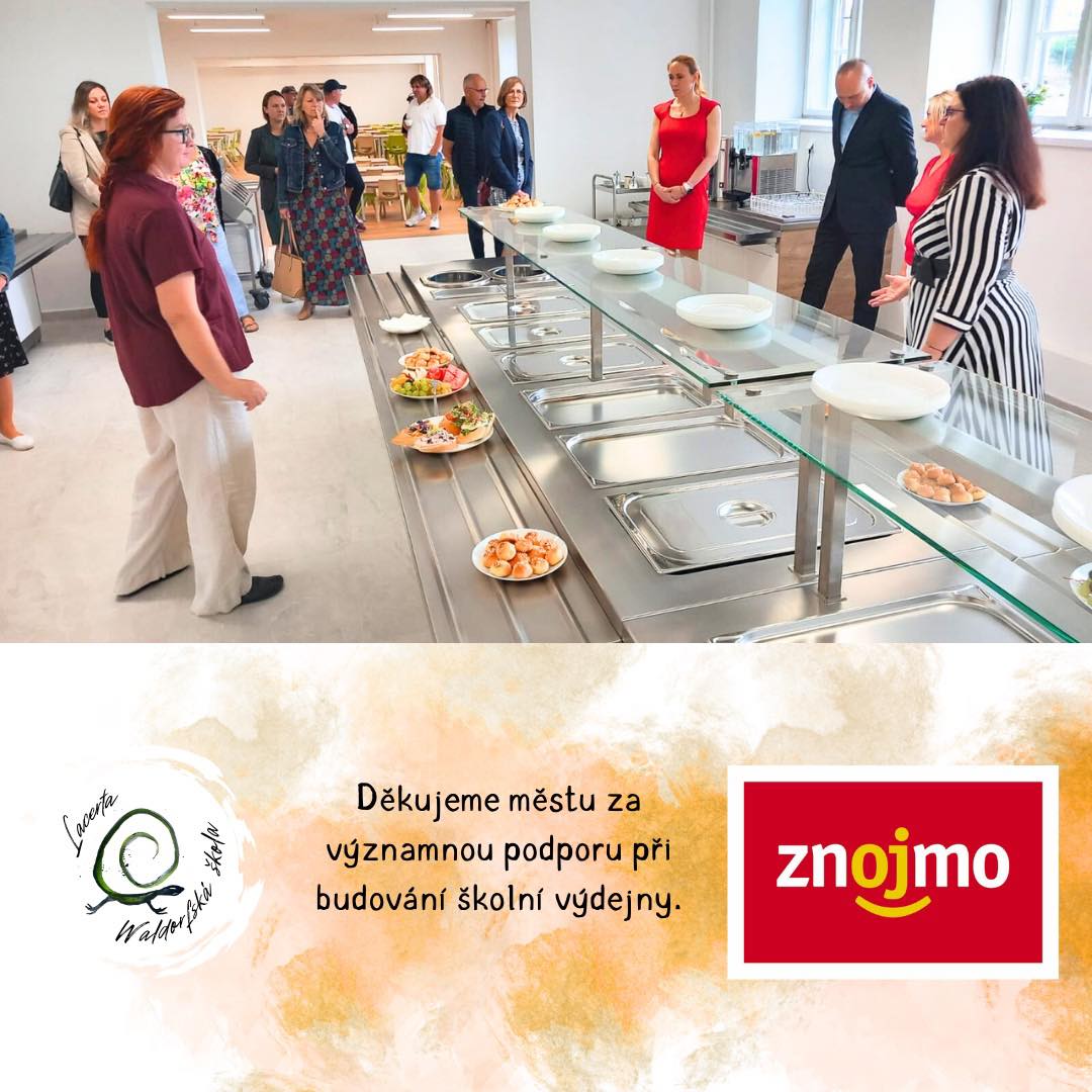 🦎Děkujeme městu Znojmo za finanční podporu při vybudování nové výdejny pro naše žáky.
Díky této pomoci můžeme na Waldorfské škole Lacerta zajistit dětem příjemné a důstojné prostředí při každodenním stravování. 🍲👫
Vaší podpory si velmi vážíme! 🙏💛
#děkujeme #Znojmo #waldorfskáškolalacerta #podpora #škola