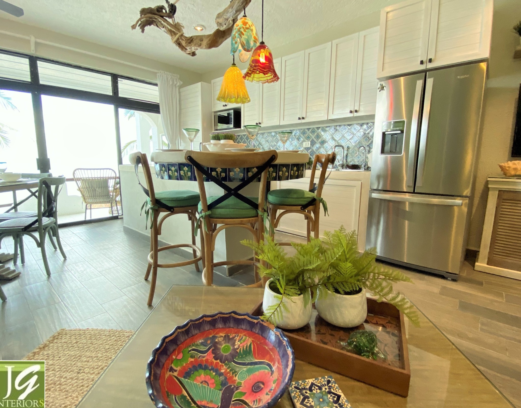 Coastal sophistication meets playful charm. ☀️🐚🩵
From natural wood accents and Mexican-inspired tilework to a stone kitchen island with built-in high-top table, this beachfront condo balances beauty and function effortlessly. Two master suites, ocean-inspired bedrooms, and a balcony with unobstructed beach views create a space made for living, entertaining, and soaking in the sunshine. Every detail embodies effortless Caribbean style.
Swipe through to step inside this breezy, beachside retreat.
See the full transformation at:
https://www.jamesgreyinteriors.com/portfolio/caribbean/playa-blanca/couples-condo-fun-and-inspired-beachfront-remodel
#JamesGreyInteriors #CuratedCaribbeanElegance #BeachfrontLiving #CoastalDesign