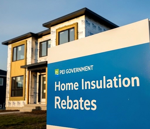 Insulation and air sealing improvements can yield big savings on heating costs. efficiencyPEI offers grants for the installation of insulation, air sealing improvements as well as ENERGY STAR® windows and doors.
For more information: https://www.princeedwardisland.ca/en/information/environment-energy-and-climate-action/home-insulation-rebates