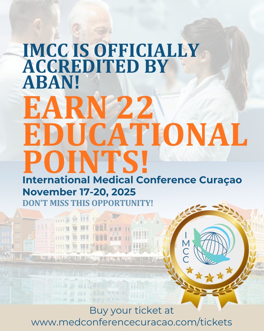 IMCC NEWS:
ABAN, the Dutch Accreditation Agency for Continuing (Medical) Education, has just announced granting the IMCC 22 educational points!
Join us from 17–20 November 2025 in Curaçao for inspiring lectures, workshops and discussions shaping the future of healthcare. 🌴
✅ Earn 6 points per conference day
✅ Earn 4 points for pre-conference workshops (Nov 17)
Don’t miss this unique opportunity to learn, connect, recharge — and gain valuable accreditation along the way!
🎟️ Tickets & info: https://www.medconferencecuracao.com/
#RehabilitationSience #physicaltherapy #occupationaltherapy, #speech #therapy #psychology #trauma #research #future #healthcare #ICF #DAT
#IMCC2025 #IMCC #IMCCuracao #internationalmedicalconferencecuracao #medicalconferencecuracao #medconferencecuracao #medicalconference #medicalevents #medicaleducation #medicalinnovation #HealthTech #MedicalProfessionals #MedicalCommunity #MedicalResearch
@dolphintherapycuracao @kiki.kuhnert @dolphinsuitescuracao @curacaotouristboard @curacaowellnessassociation @cinexcur @nashko_onderwijsbureau @rencuracao @drolaf2023 @barbara_schweitzer_ @drjodr @praxisdrevs @unifontis@praxisdrevs @jeannettep68 @curacao_medical_center @cinex @curacaowellnessassociation @mediamyrna @misterieowcs