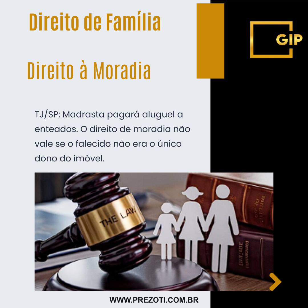 A viúva ou companheira sempre tem o direito de morar no imóvel da família até o fim da vida? Uma decisão do Tribunal de Justiça de São Paulo (TJ/SP) mostra uma importante exceção a essa regra.
No caso, uma mulher, após o falecimento de seu companheiro, continuou morando no imóvel. Porém, os filhos dele (enteados dela), que já eram donos de 50% da propriedade por herança da mãe, entraram na Justiça pedindo o pagamento de aluguel.
A Decisão da Justiça:
O Tribunal decidiu que a madrasta deveria pagar o aluguel. A justificativa é que o "direito real de habitação", que protege o parceiro sobrevivente, não se aplica quando o falecido não era o proprietário exclusivo do bem. Como os filhos já eram coproprietários do imóvel, o direito de propriedade deles prevaleceu.
Essa decisão é um alerta crucial para famílias reconstituídas. A proteção da moradia do companheiro sobrevivente não é absoluta e não pode se sobrepor ao direito de propriedade de terceiros.
Questões de herança em famílias reconstituídas são complexas. Um planejamento sucessório pode prevenir disputas. A Gonçalves Ignácio & Prezoti Advocacia e Assessoria Jurídica é especialista em Direito de Família e Sucessões.
Acesse nosso site: www.prezoti.com.br
#DireitoDeFamilia #DireitoDasSucessoes #DireitoRealDeHabitacao #Heranca #UniaoEstavel #PlanejamentoSucessorio #TJSP #Advocacia #GIPAdvocacia