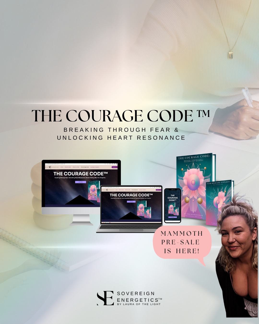 15 modules. A proven method. A living transmission.
The Courage Code™ is now available in our Mammoth Pre-Sale.
This is your chance to step into transformation at the deepest level.
#TheCourageCode #MammothPreSale #SelfEvolution #FearlessLiving #SovereignEnergetics