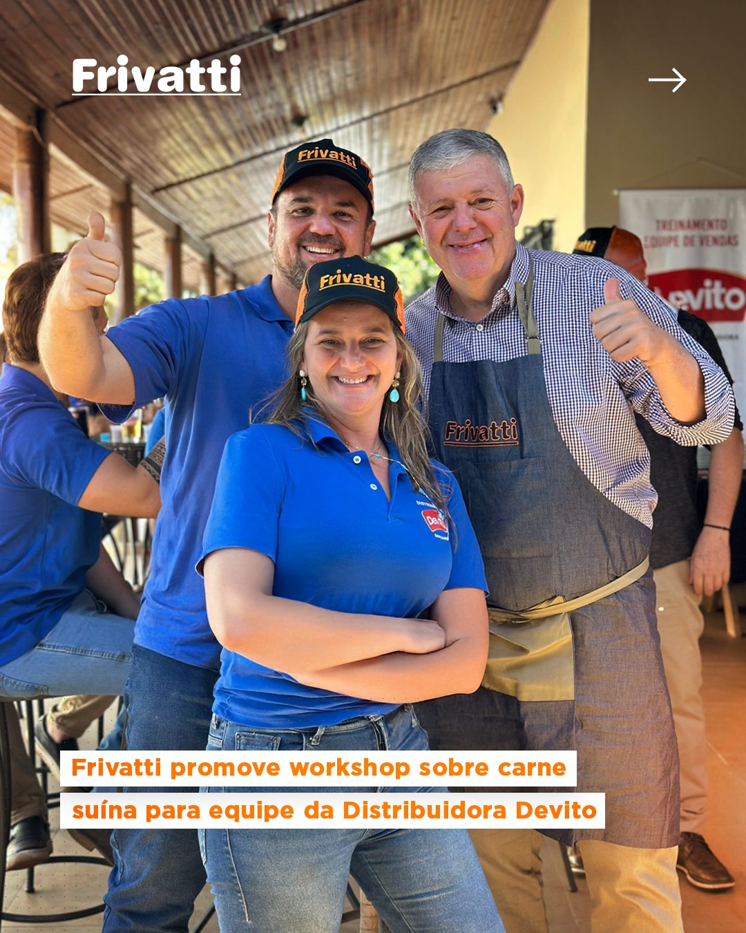 No último sábado, dia 27, vivemos um dia especial ao lado da equipe da @distribuidoradevito ! 🐷✨ Um workshop repleto de conhecimento sobre cortes suínos, dicas de preparo e muita confraternização 🍻🔥
#Frivatti #CarneSuína #Workshop #Parceria #DistribuidoraDevito #Qualidade #Sabor #Inovação