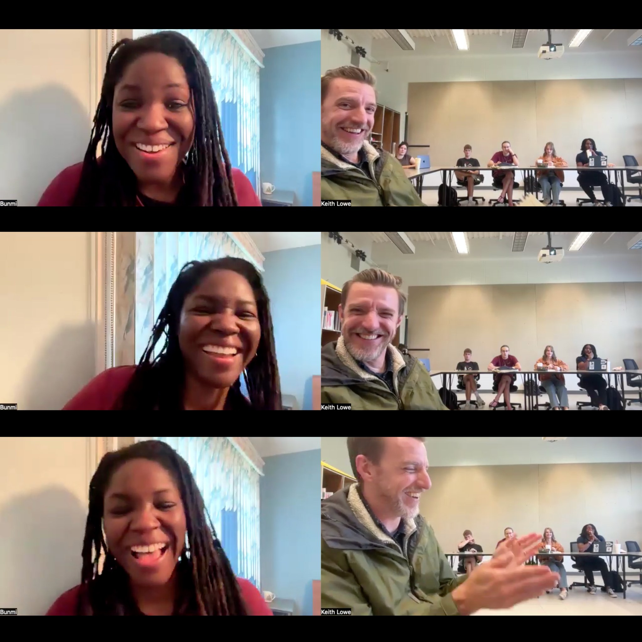 This past Friday, Bunmi Laditan spoke to our Business Practices class @iwuartdesign on the topics of sustaining creativity, pushing through fear, and hearing from the Holy Spirit as a part of the work God has impressed upon us.
Bunmi has had an incredible story that has been shared through her writing and blogging over the years. One of her giftings is not only her ability to speak and write with sincerity and authenticity, but to infuse it all with tremendous joy and humor.
A few screen captures describe the vibes from the call 😀
Thank you, @bunmiladitan !
@honesttoddler
#iwuart #iwuartanddesign