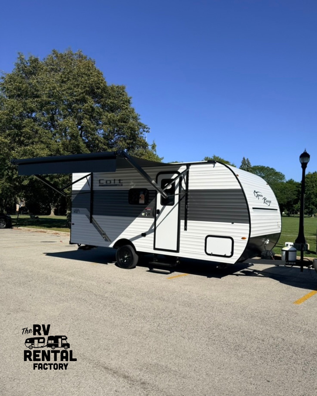 The RV Rental Factory is expanding!!! Our newest addition to the fleet is an Open Range Colt 17BH. This lighweight family friend travel trailer is big enough to sleep 5 and light enough to be hauled by your everyday driver! Inside you will find a queen bed, twin bunk beds and a dinette bed to sleep the whole crew!
Check out our website, thervrentalfactory.com for more information!
"Rent the RV - Own the Adventure"