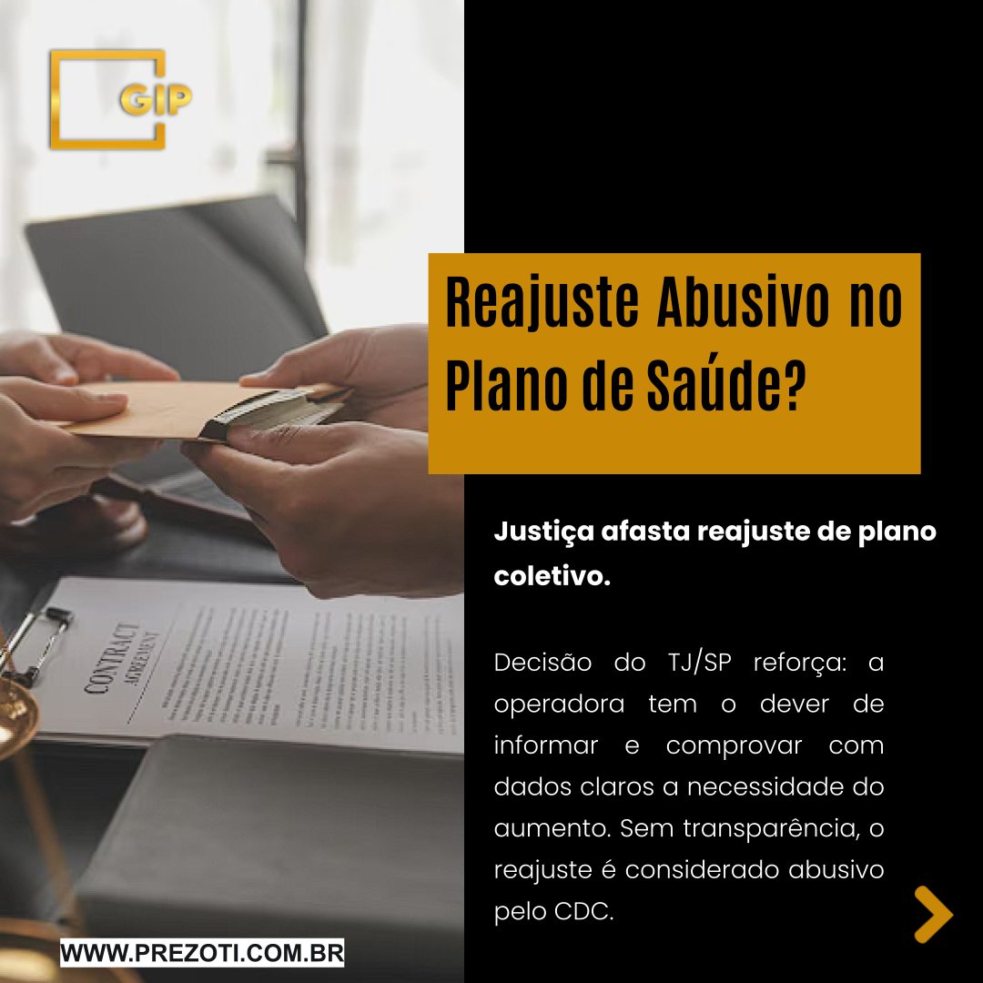 Seu plano de saúde é coletivo e todo ano você sofre com reajustes altos, baseados na "sinistralidade", sem entender o cálculo? Uma decisão do Tribunal de Justiça de São Paulo (TJ/SP) mostra que você tem o direito de questionar.
No caso, um beneficiário entrou na Justiça contra os aumentos anuais, alegando que a operadora não provava a real necessidade dos percentuais aplicados.
A Decisão da Justiça:
O Tribunal deu razão ao consumidor. A decisão explicou que o reajuste por sinistralidade não é ilegal, mas não pode ser arbitrário. A operadora tem o dever de informação, previsto no Código de Defesa do Consumidor, e precisa apresentar relatórios e dados concretos que justifiquem o aumento de forma clara.
Como a empresa não foi transparente, a Justiça determinou:
A anulação dos reajustes aplicados.
A substituição pelos índices oficiais da ANS.
A devolução de todo o valor pago a mais pelo cliente nos últimos 3 anos.
Não aceite reajustes sem explicação. A Gonçalves Ignácio & Prezoti Advocacia e Assessoria Jurídica é especialista na defesa do consumidor contra práticas abusivas de planos de saúde.
Acesse nosso site: www.prezoti.com.br
#DireitoDoConsumidor #PlanoDeSaude #ReajusteAbusivo #Sinistralidade #DireitoASaude #ANS #TJSP #Advocacia #GIPAdvocacia