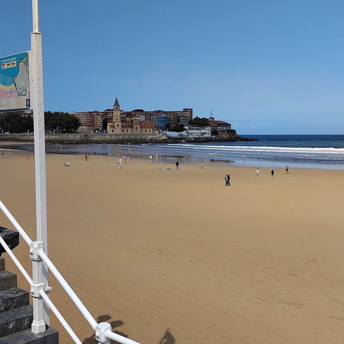 Although we were staying overnight in Oviedo, the journey from Leon was (for us!) short and allowed us to head to the coast and the lovely harbour town of Gijon. Apart from coffee this was to allow me to fulfil a literary ambition. I first read John Wyndham's 'The Kraken Wakes' as a teenager and one part of it which made a big impression was the description of the sea tanks coming out of the sea at Gijon. So I took my battered copy of the book with me on the trip, and stood on the seafront at Gijon to read that section. Obviously the town has changed since Wyndham wrote the novel, but... the sea is the sea, and I could still imagine.
As with Leon our hotel check-out was midday so we walked across the town to the little church of San Julian de los Prados. Built in the 9th century it is a UNESCO World Heritage Site and, though we were unable to see inside, it was obvious that it deserved its designation. It was lovely to sit in the morning sun in the garden area in which the church stands and just enjoy the peace, before the next leg of the journey.
#gijonspain #oviedospain #johnwyndham #thekrakenwakes #literaryambition #churchstjuliandelosprados #worldheritagesite