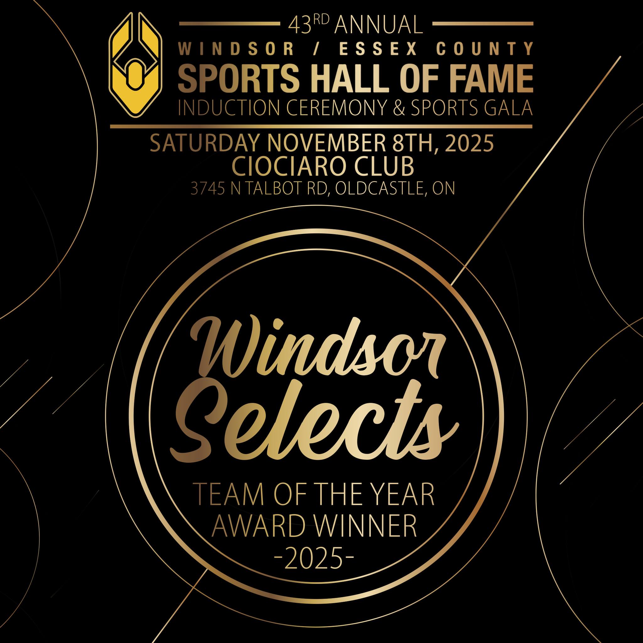 🏆 Team of the Year Award Winner - Windsor Selects 🏆
.
.
Formed in 1983 as an all-star collection of the best baseball talent drawn from the five junior teams, their legacy stretches a lifetime! With some players moving onto thee professional level, and massive growth over the years, the Selects have cemented themselves as a top-notch program in Windsor for all things baseball! The Windsor Selects Baseball Team has earned their place in the Windsor/Essex County Sports Hall of Fame as our Team of the Year Award Winner!🏆
.
.
Join us in Honouring The Windsor Selects at our 43rd Annual Gala on Saturday November 8th at the Ciociaro Club of Windsor!
.
To purchase tickets 🎟️ visit www.WECSHOF.com
.
.
#wecshof #HallOfFame #Gala #Athletes #Builders #Inductees #windsoressex
#windsor #Sports