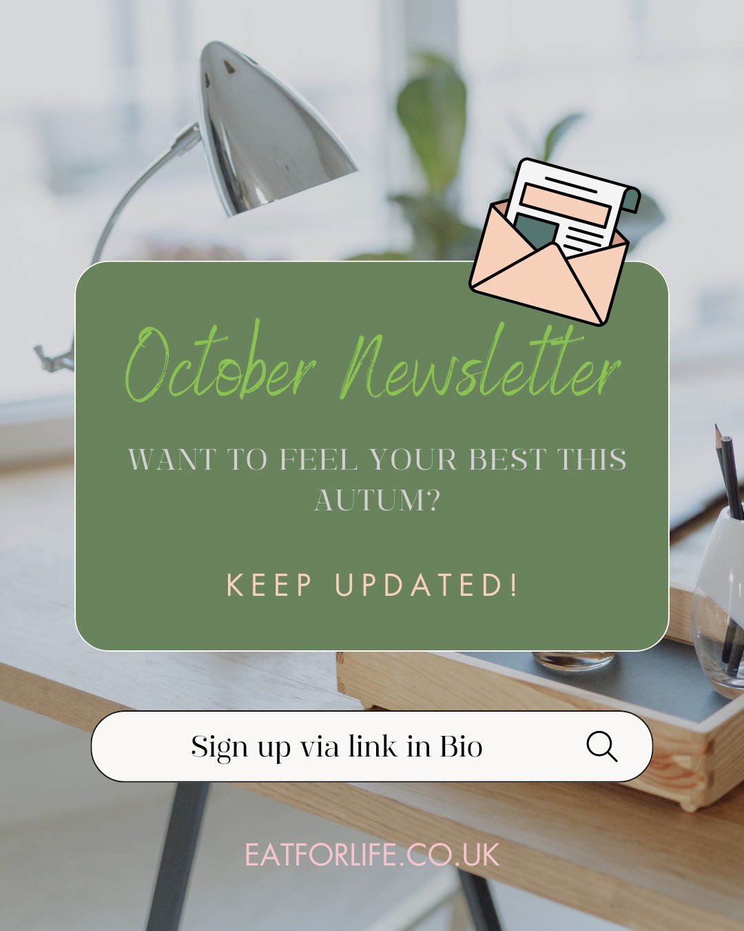 🍂 October is here, and seasonal shifts can sometimes leave us feeling tired, unmotivated, or out of balance. The good news? Nature gives us exactly what we need this time of year. 🌱
In my October newsletter, I’m sharing the best seasonal produce to enjoy, tips for supporting digestion, and simple ways to keep your energy steady as the days grow shorter.
✨ Want to feel your best this autumn?
DM me to join the mailing list or check your inbox if you’re already subscribed! Or download directly from https://wix.to/zeJQCvd.
#MidlifeWellness #SeasonalEating #NourishToFlourish #MetabolicBalance #HormoneHealth #HealthyHabits #FoodAsMedicine #WellbeingJourney #EnergyForLife