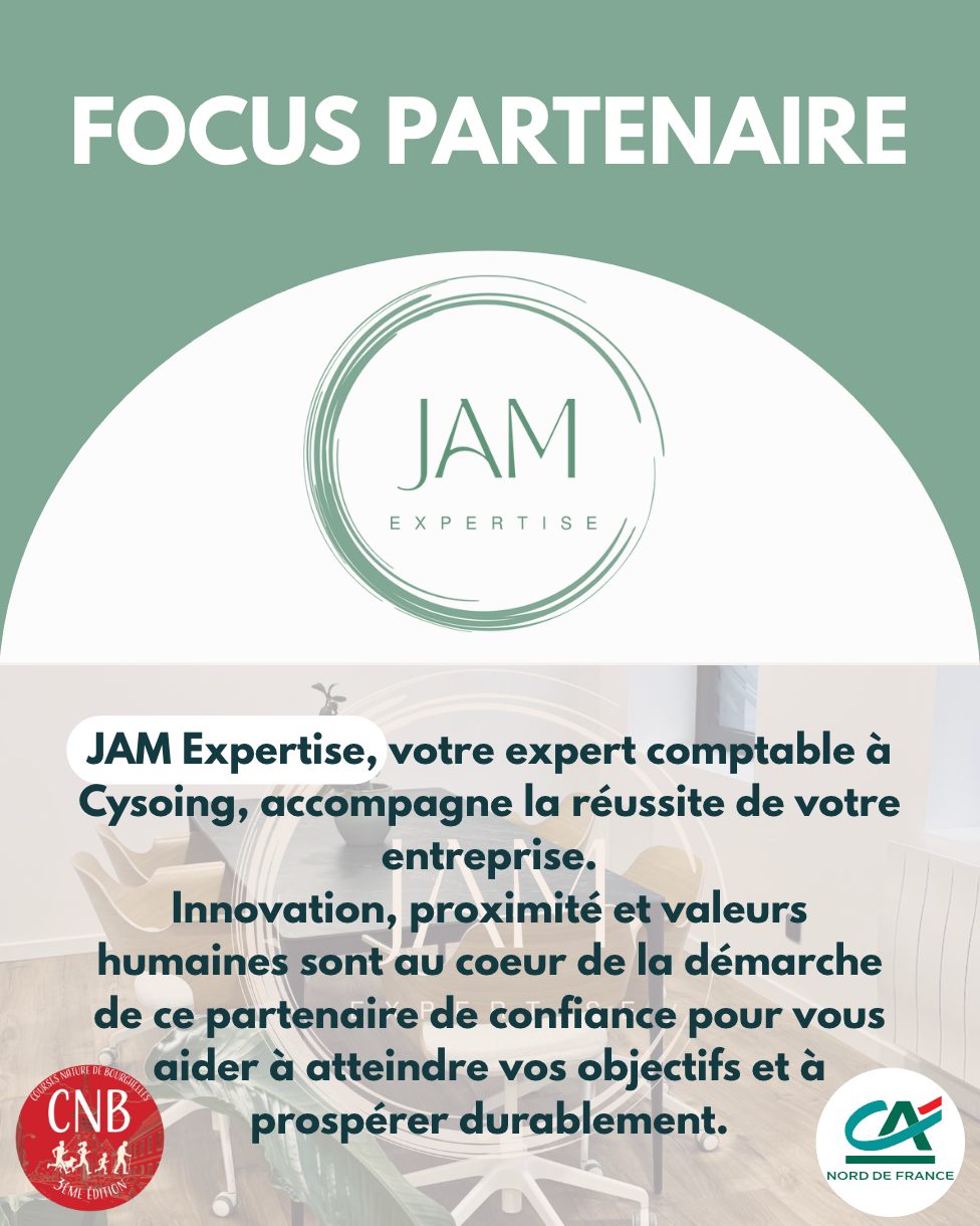FOCUS PARTENAIRE 💶 🏭
Besoin de conseils avisés, d'un accompagnement juridique ou d'une optimisation fiscale pour votre entreprise ? Rencontrez JAM EXPERTISE !
Une équipe très professionnelle dédiée à la réussite de votre activité vous guide dans vos choix et stratégies pour un développement pérenne.
Merci à JAM expertise pour son soutien !
#CNB #focuspartenaires #coursesnaturebourghelles #jamexpertise #expertcomptable