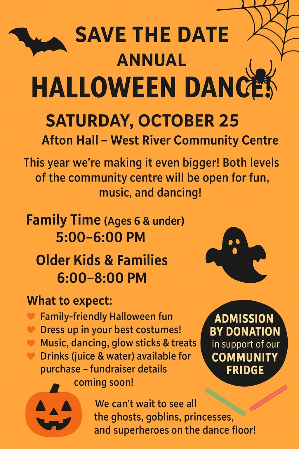 The Annual West River Halloween Dance is tonight!