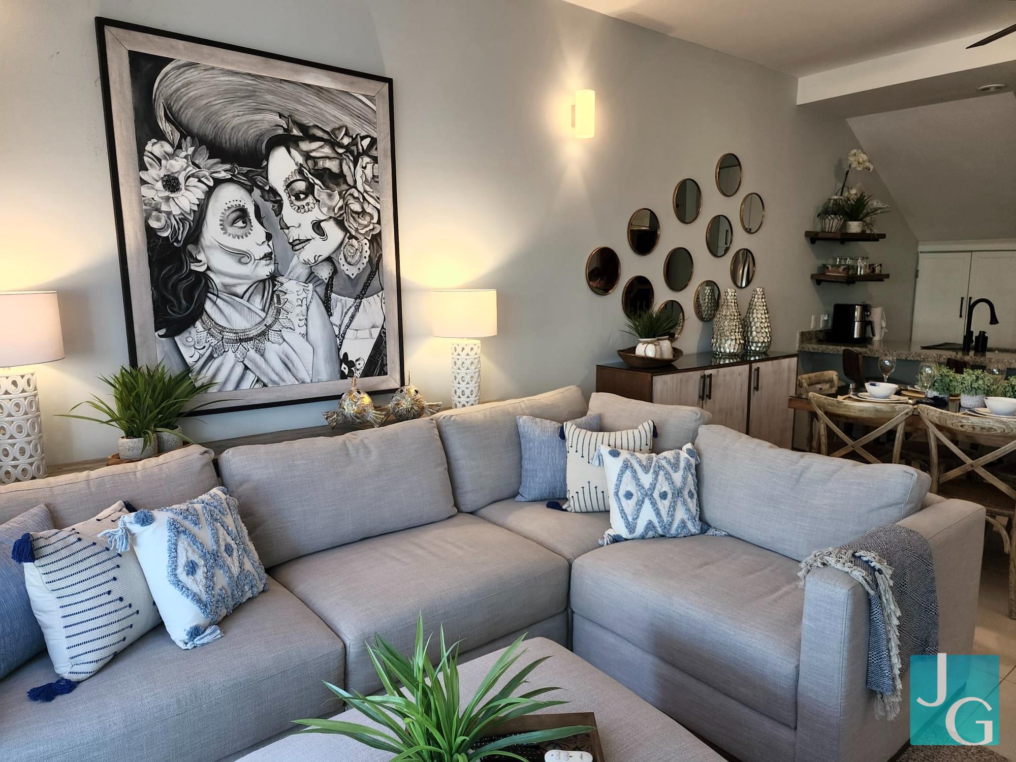 From forgotten to unforgettable, this Tulum home underwent a stunning transformation. 🦩🌺✨
Neutral tones and clean lines set the stage for playful elements like flamingo wall art and twin bunk beds in the guest rooms. The rooftop patio, complete with a shaded bar and hot tub, offers a perfect spot for entertaining under the stars.
➡️ Explore how we turned a forgotten space into a stupendous stylized place.
🌐 Experience the complete makeover:
https://www.jamesgreyinteriors.com/portfolio/caribbean/forgotten-space/becomes-a-stupendous-stylized-place
#JamesGreyInteriors #StylizedTransformation #Tulum #CaribbeanLiving #InteriorDesign