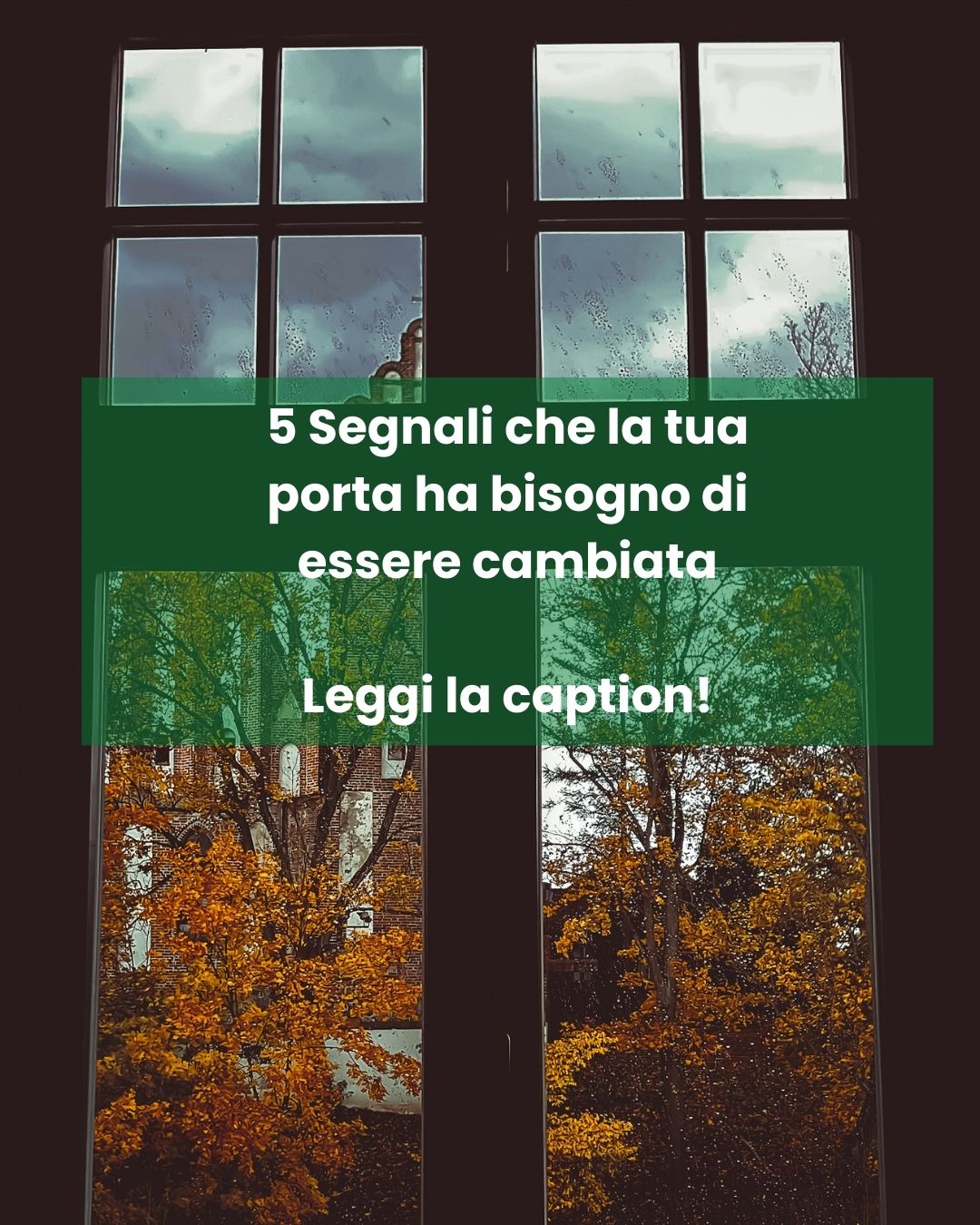 🍂 Benvenuto Ottobre, mese di colori caldi e atmosfere accoglienti! 🍁
Mentre le giornate si accorciano e l'aria si fa più frizzante, la tua casa diventa il rifugio perfetto. Ma la tua porta d'ingresso è pronta ad accoglierti al meglio?
5 Segnali che la tua porta ha bisogno di essere cambiata (e perché l'autunno è il momento ideale):
❎Senti spifferi o freddo in casa? Una porta vecchia o mal isolata può farti sprecare un sacco di energia. Con una nuova porta, isolamento e comfort sono assicurati, e risparmi sulle bollette del riscaldamento!
❎Riesci a sentire tutti i rumori esterni? Se la tua casa non è un'oasi di pace, una porta fonoisolante può fare la differenza, garantendoti tranquillità e relax.
❎La serratura è difettosa o ti senti poco sicuro? La sicurezza della tua famiglia è fondamentale. Le porte moderne offrono sistemi di chiusura all'avanguardia per proteggere ciò che ami.
❎La tua porta è rovinata, scrostata o sbiadita? La porta d'ingresso è il biglietto da visita della tua casa. Rinnovarla significa dare un tocco di eleganza e personalità, aumentando anche il valore dell'immobile.
❎È difficile da aprire o chiudere? Non lasciare che una porta che si "inceppa" rovini il tuo umore. Con le nuove tecnologie, fluidità e praticità sono garantite.
L'autunno è il momento perfetto per valutare il cambio della tua porta: prima che il freddo si faccia sentire davvero, e per goderti una casa più calda, sicura e bella durante tutto l'inverno.
Vuoi scoprire la porta perfetta per la tua casa?
Contattaci per una consulenza gratuita e un preventivo personalizzato!
Siamo qui per trasformare il tuo ingresso in un accogliente abbraccio.
#Autunno #CambiaPorta #ComfortCasa #RisparmioEnergetico #Sicurezza #DesignCasa #PorteNuove #Ottobre #ebeporte