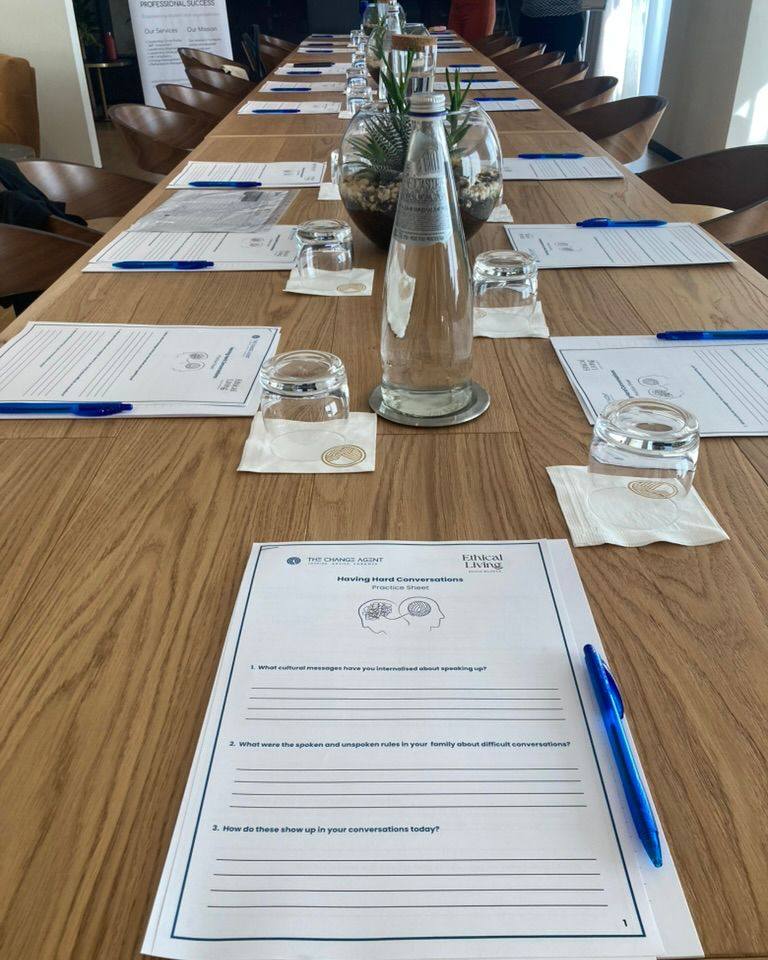 💬 Happening tomorrow! Dr Elaine Dutton and Olivia Bilocca will be joining forces once again for Navigating Tough Conversations: a practical workshop for business leaders and HR professionals. Because strong communication isn’t just a skill - it’s the foundation of great leadership.
This week’s session is fully booked, but due to high demand, we’ve opened up a new date: Thursday 7th May, 2026! More info out soon…
💶 Early Bird: €250 (Workshop + Networking Coffee Break)
📩 info@thechangeagent.eu | olivia@ethicalliving.eu
📲 WhatsApp: Elaine: +356 9988 3272 | Olivia +356 99632674
#Leadership #ToughConversations #HR #TheChangeAgent #LeadershipDevelopment #CommunicationSkills