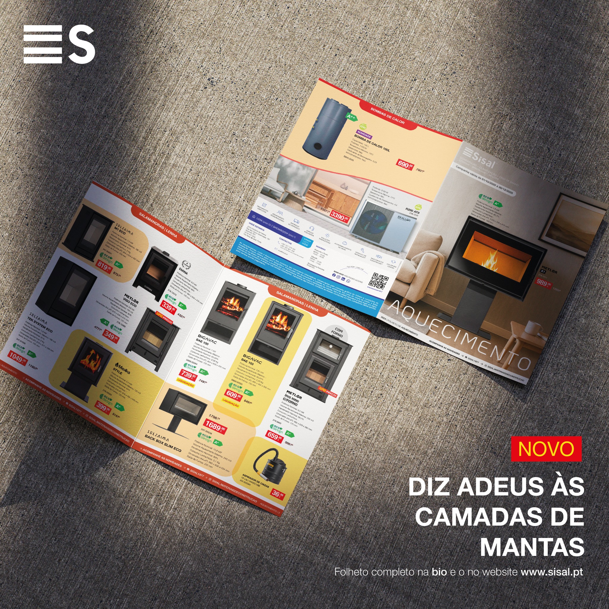 Novidade fresquinha... ou melhor, quentinha 🔥
Já chegou o novo Folheto de Aquecimento da Sisal — com tudo o que precisa para um inverno confortável e cheio de boas oportunidades.
Ofertas que aquecem o coração e a casa! ❤️
Descubra as promoções que temos para si através do link na bio ou do nosso website.
#aquecimento #inverno #frio #ConfortoEmCasa #climatizacao #conforto #estilodevida #dicasinverno #promoçãoimperdível