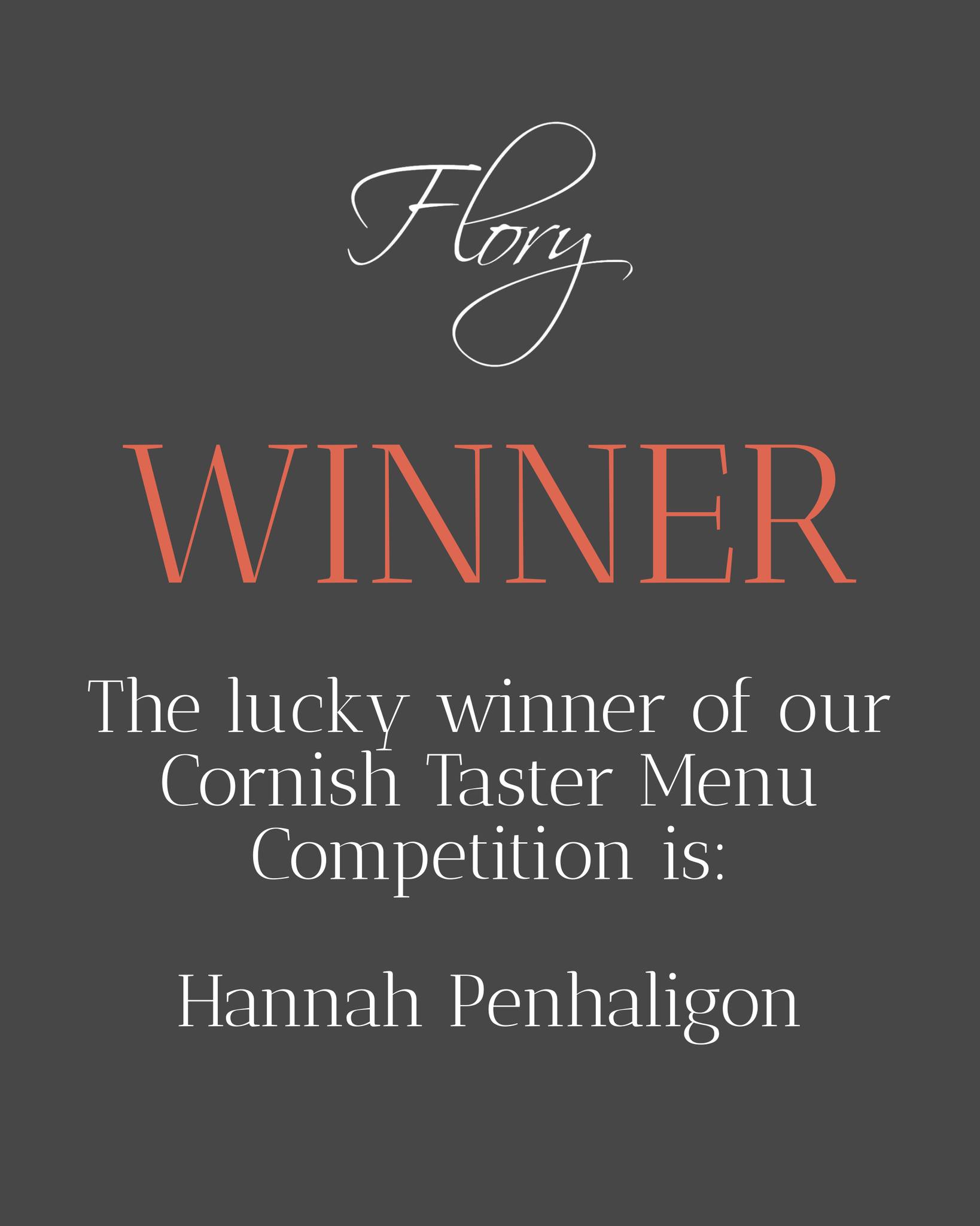 We have a winner!
Congratulations, @hansbansster who is the lucky winner of our Cornish Taster Menu Nights competition.
Thank you to everyone who entered. There's still time to book your table to join us either this Friday, 3rd of next Friday, 10th October for one of our two forthcoming special Cornish Taster Menu evenings.
You'll not want to miss this, book your table now online, where you can also view the menu. Tap #thebiolink.
#winner #tastermenu #cornwalleats #food #cornwall