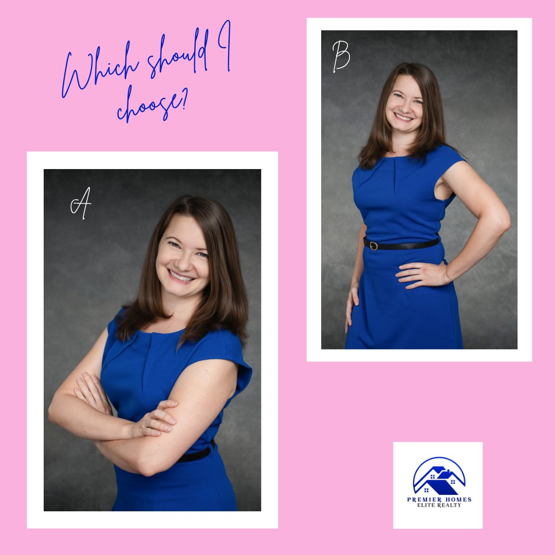 Which headshot should I choose for my business cards? A or B? Comment and let me know your favorite!
