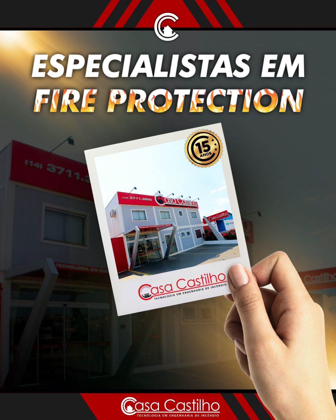 Há mais de 15 anos, a Casa Castilho vem construindo uma trajetória sólida baseada em confiabilidade, credibilidade e excelência técnica.
Com uma equipe especializada e certificada, trabalhamos com as principais normas nacionais e internacionais, garantindo que cada projeto siga os mais altos padrões de Fire Protection (proteção contra incêndios).
Ao longo dessa jornada, nos consolidamos como um dos maiores players do Brasilno segmento, levando segurança, tecnologia e tranquilidade para empresas de todos os portes e segmentos.
🔥 Casa Castilho | 15 anos protegendo vidas, patrimônios e histórias.
📞 Fale agora com a nossa central de atendimento e descubra como podemos proteger o que é mais importante para você:
📍 Av. Cidade Jardim, 301 – Green Village, Avaré/SP
📲 (14) 3711-3800 / (14) 99785-4824
🌐 www.casacastilho.com.br
#FireProtection #Engenharia #SegurançaContraIncêndio #PPCI #AVCB #nfpa #nbr #prevencao