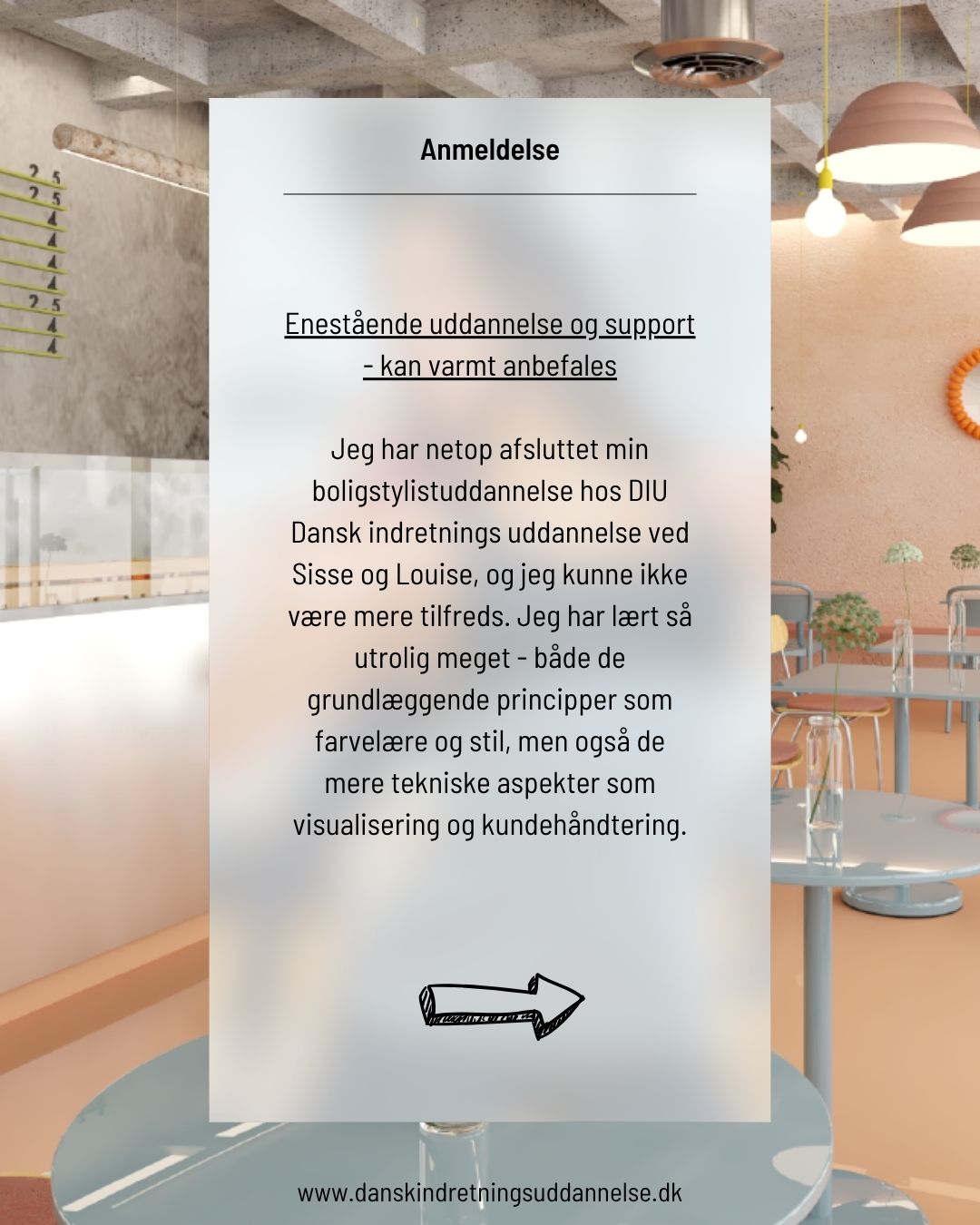 Tusind tak for den fine anmeldelse, Vivi. Og igen stort tillykke med din nye uddannelse som boligstylist.