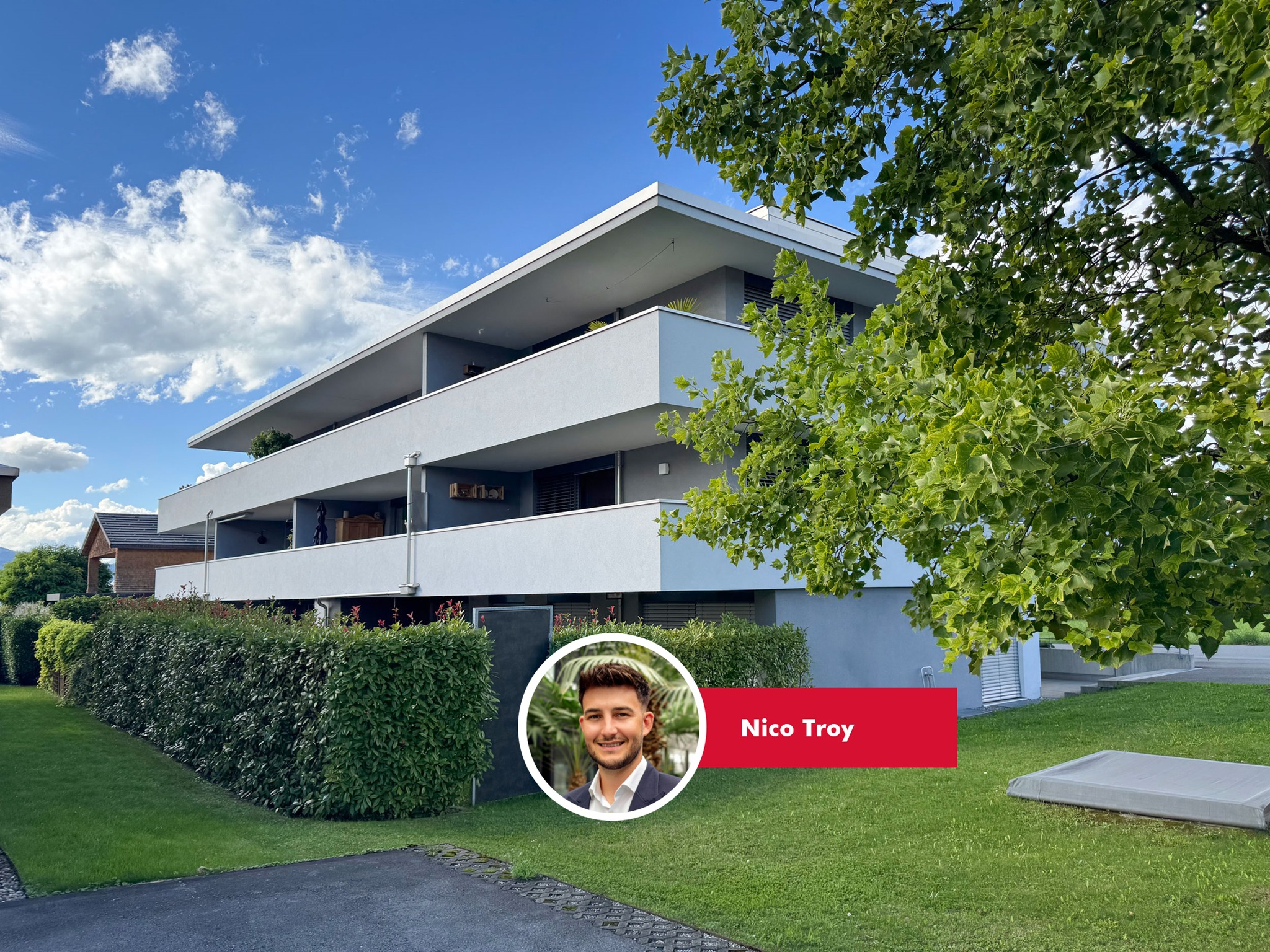 ✨Modernes Wohnen mit Gartenflair in zentraler Lage🌳
In einer gepflegten Wohnanlage mit nur neun Einheiten steht diese hochwertig ausgestattete 4-Zimmer-Gartenwohnung mit stilvollem Design und entspannter Wohnqualität zum Verkauf!
Der offene Wohn-Ess-Kochbereich überzeugt mit klaren Linien, viel Tageslicht und einer eleganten weißen Küche. Große Fensterfronten schaffen ein luftiges Raumgefühl und bringen die Natur ins Innere.
Besonders reizvoll ist der private Außenbereich: Ein ca. 62 m² großer Garten und eine rund 33 m² große Terrasse bieten viel Platz zum Entspannen, Spielen oder gemeinsamen Genießen an der frischen Luft.
Dank Tiefgaragenstellplatz, eigenem Kellerabteil und ausreichend Besucherparkplätzen bleibt der Alltag komfortabel. Die zentrale und dennoch ruhige Lage in Sulz sorgt für kurze Wege – egal ob zu Einkaufsmöglichkeiten, Schulen oder in die Natur.
✨ Eine Wohnung, die Ruhe, Stil und Lebensqualität auf den Punkt bringt.
📍 Jetzt Besichtigungstermin vereinbaren und persönlich überzeugen lassen.
Nico Troy
📞+43 664 8247126
📨 nico.troy@bb-immobilien.at
🌏https://www.bb-immobilien.at/eigentumswhg/bb-25-01055
#immobilien #realestate #investment #vorarlberg #immobilienvorarlberg #rheintal #eigentumswohnung #wohneigentum #eigenheim #wohnungkaufen #sulz #Gartenwohnung #Wohntraum #ZuhauseGesucht #NeuesZuhause #AlterRhein #WohnenMitStil #amkumma #sulz