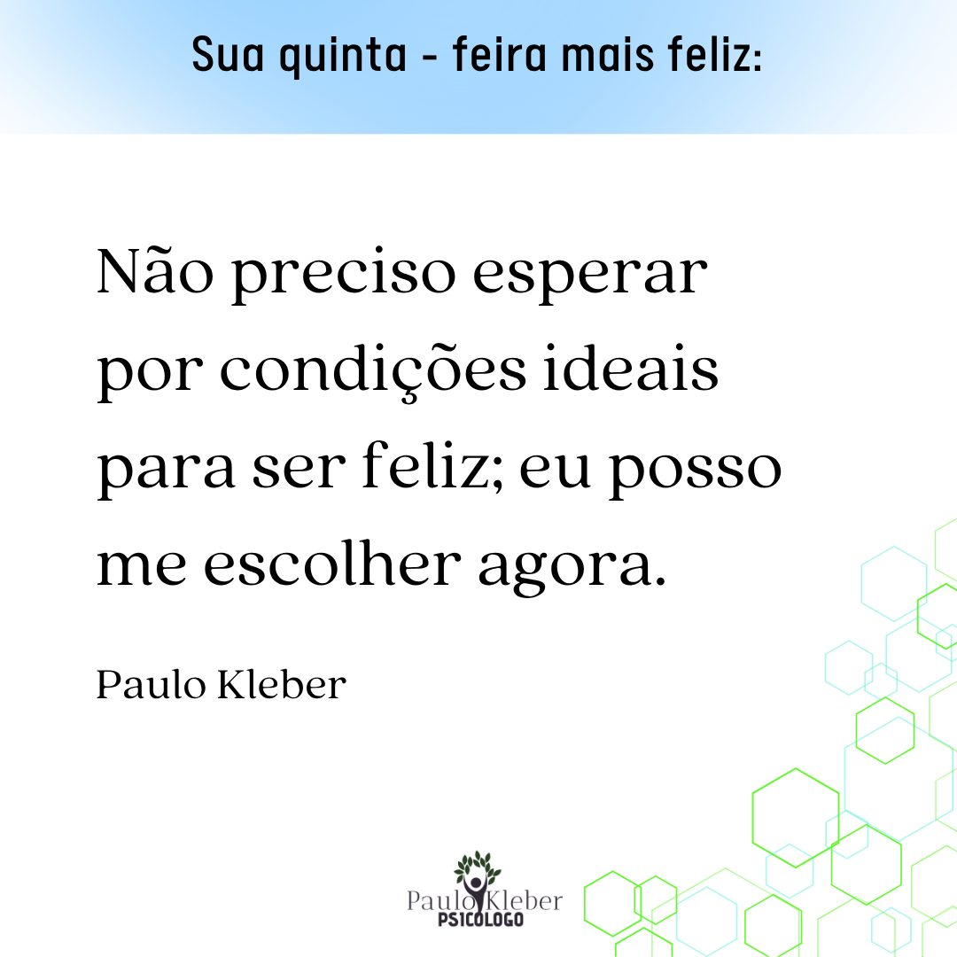 Você precisa se escolher! Você precisa reconhecer que a pessoa mais importante da sua vida é você para que a partir do seu equilíbrio, você possa se doar a quem ama!
Essa quinta-feira pode ser um marco na sua vida, uma nova página da sua história: o momento em que você se escolhe, se aceita, se ama e é feliz.
Psicólogo Paulo Kleber - CRP: 16/9214
.
.
#terapiaonline #psicologiaonline #atendimentoonline #psicologoonline #psicologiaporvideo #psicoterapiaonline #psicologoparabrasileiros #brasileiroseuropa #terapianoeexterior #atendimentohumanizado
#psicologiaclinica #psicoterapia #autoconhecimento #saudemental #terapiaparatodos #acolhimentoemocional #psicologohumanista #escutaterapeutica #psicologiaparatodos #cuidardementesaudavel
#paulokleberdutra #quintafeira